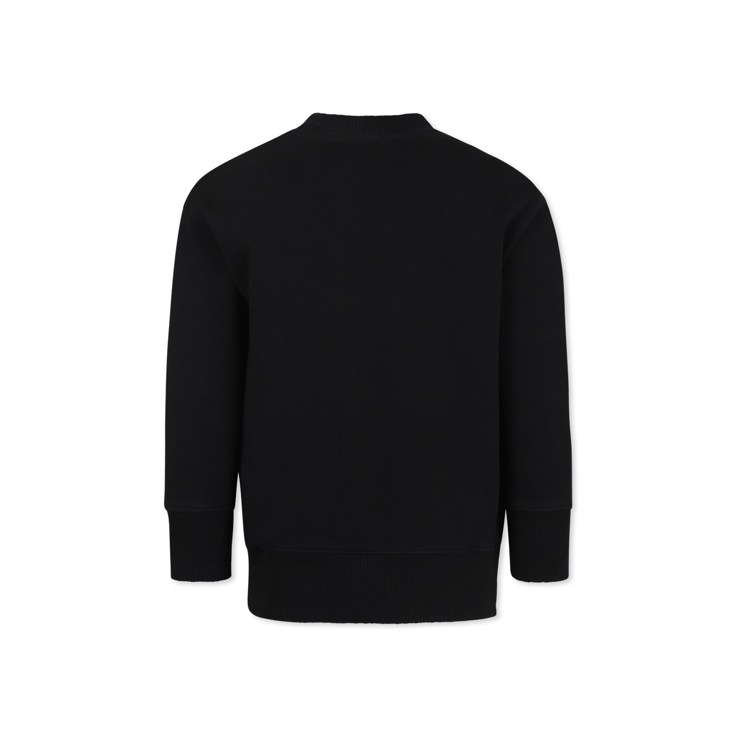 Palm Angels Black Sweatshirt For Boy With Bear In Black