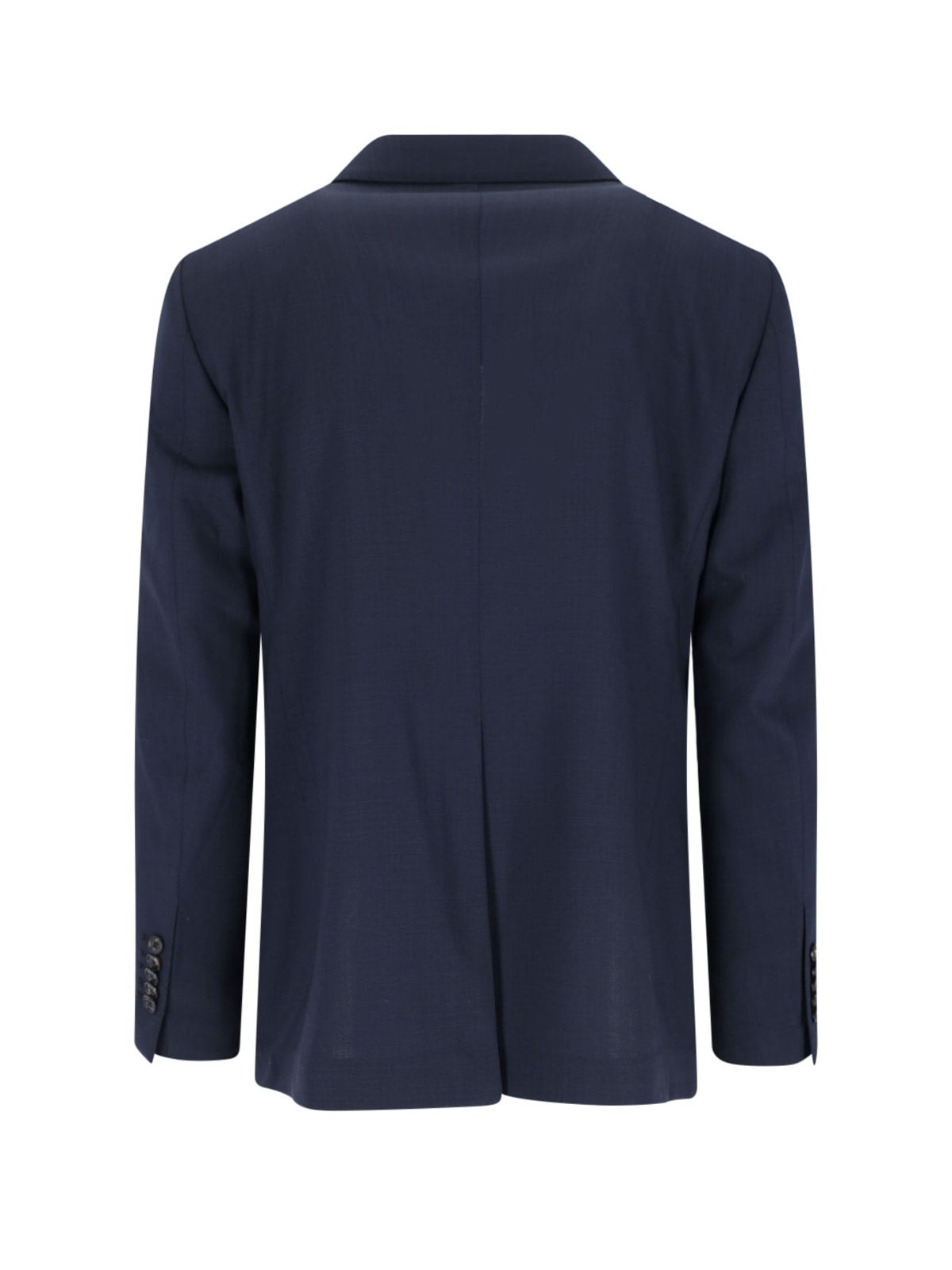 Tagliatore 'vesuvio' Double-breasted Suit With Slim Trousers And Back Vent In Blue