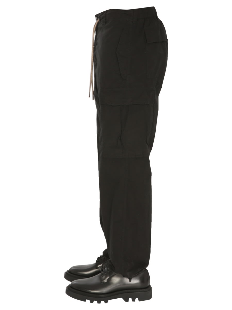 Shop Aspesi Carrier Trousers In Black