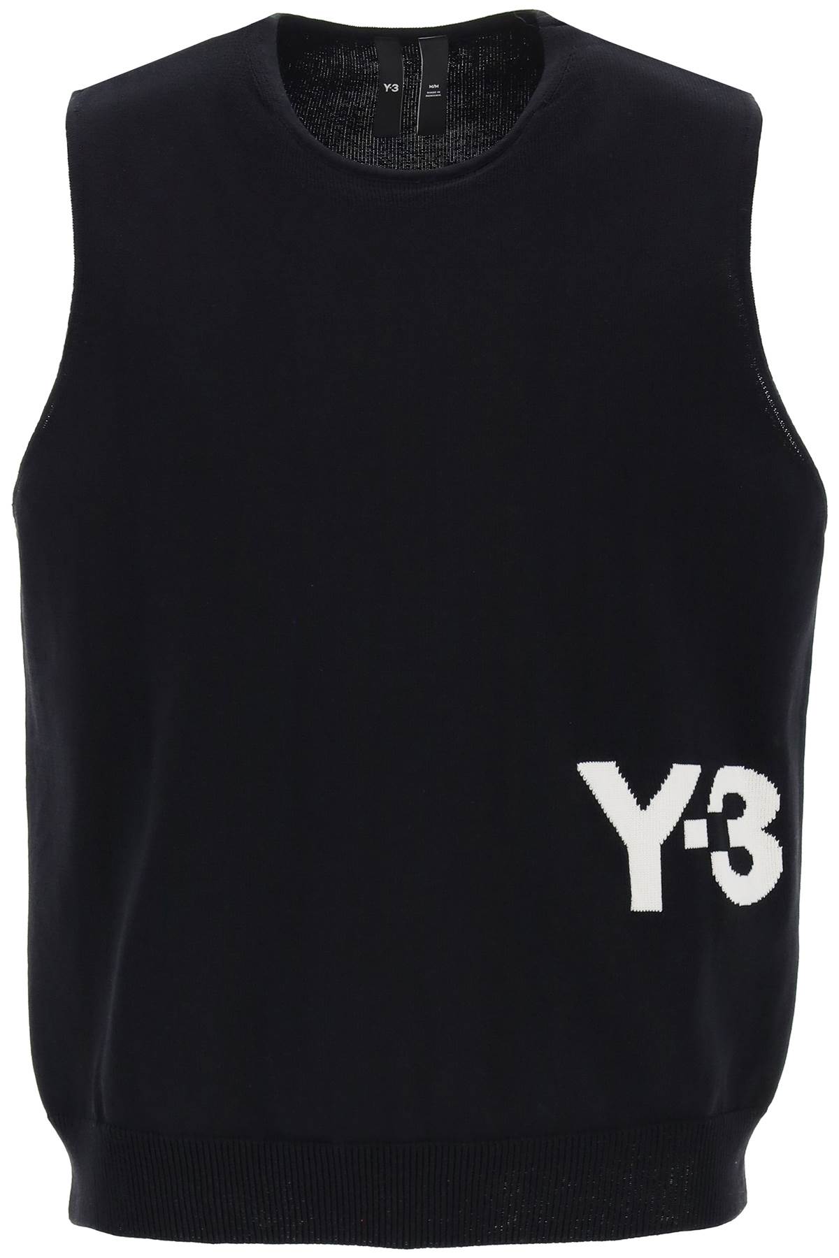 Knitted Logo Vest In Seven