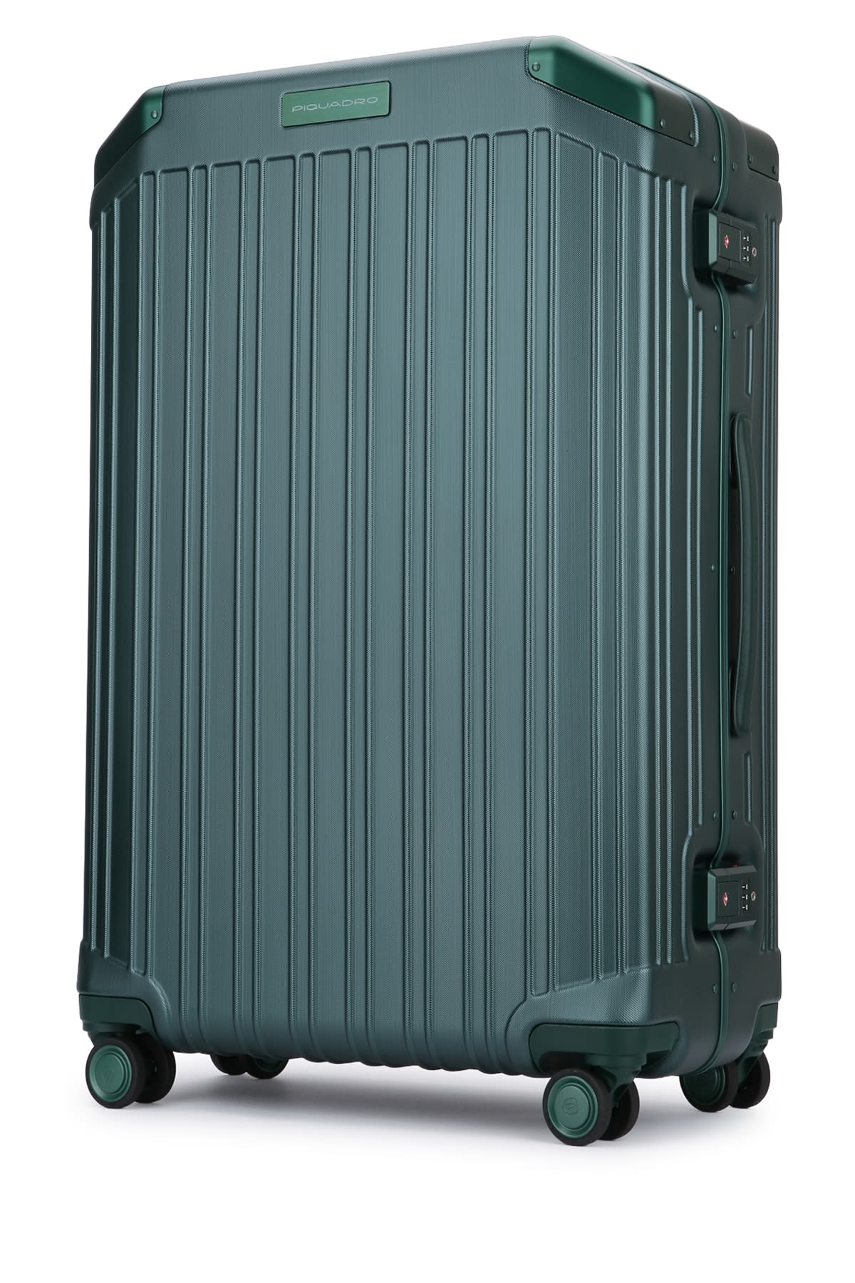 Piquadro Durable Travel Trolley Telescopic Handle In Green