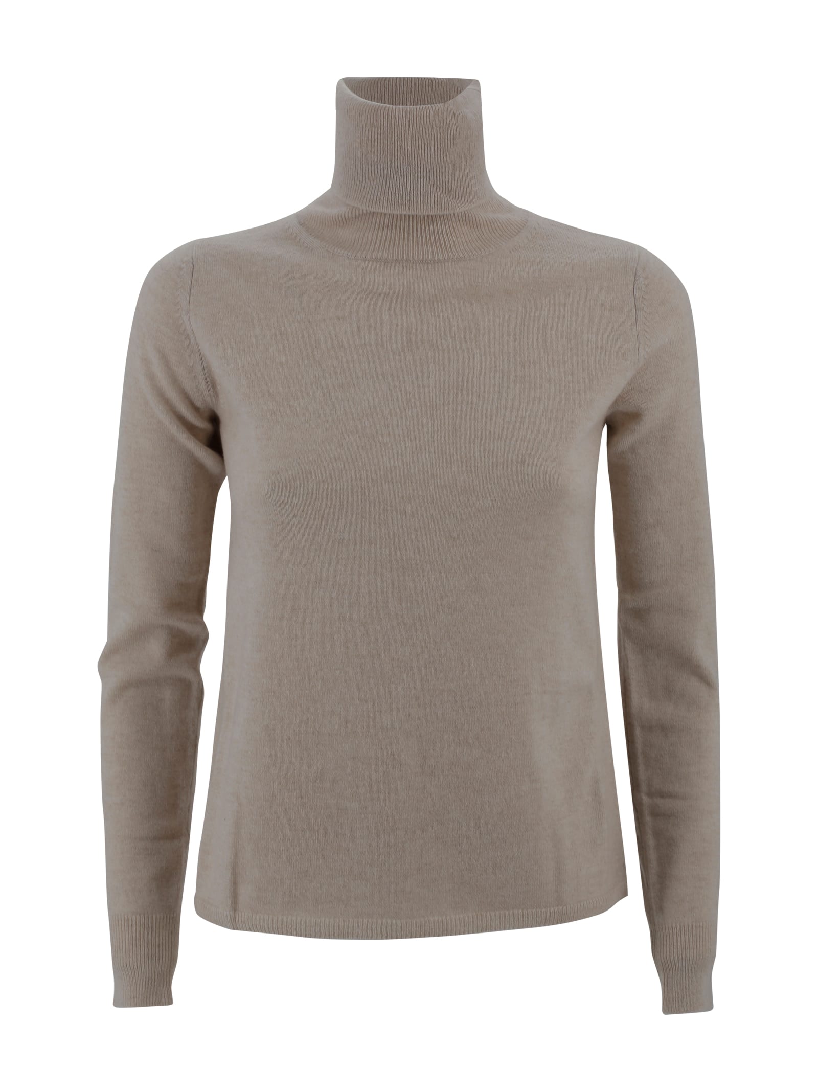 Max Mara Turtleneck Jumper In Brown