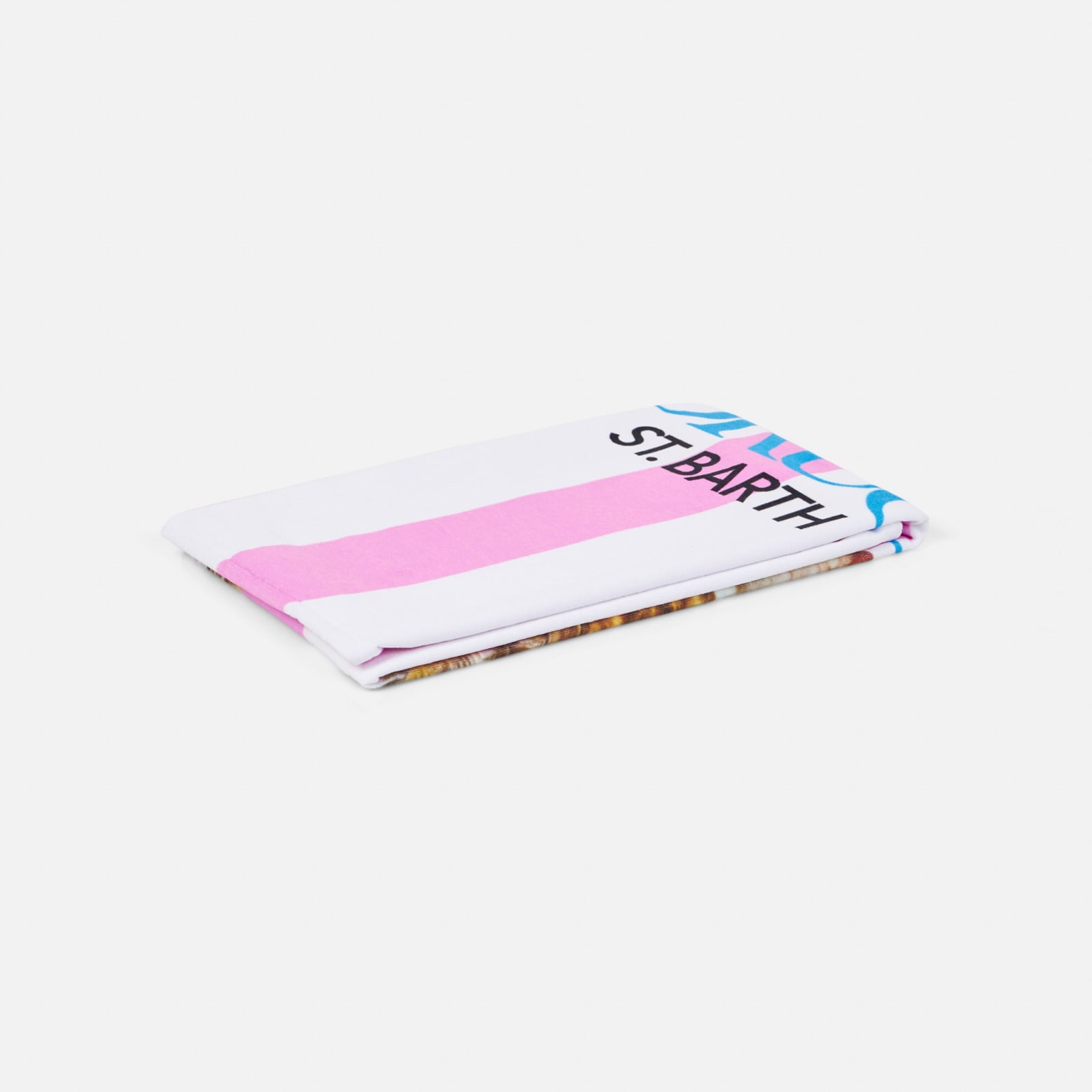 Shop Mc2 Saint Barth Soft Terry Beach Towel With Fiorucci Angels Print Fiorucci Special Edition In Pink