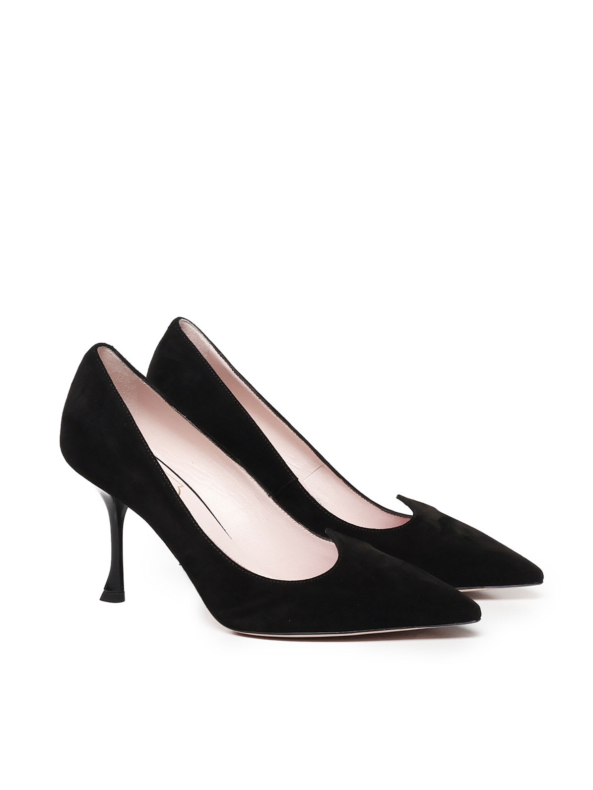 Shop Roger Vivier I Love Vivier Pointed-toe Pumps In Black