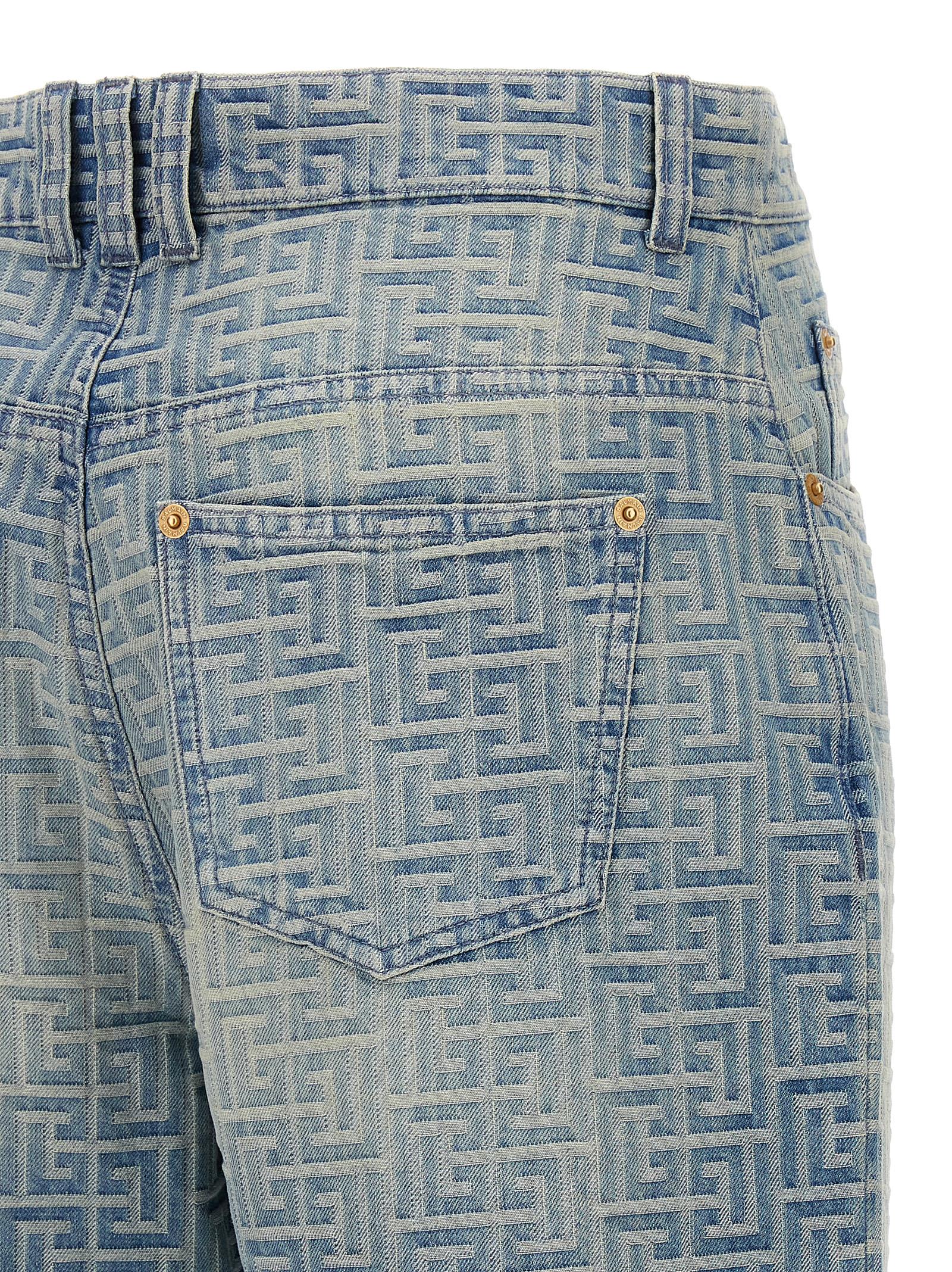 Shop Balmain Monogram Jeans