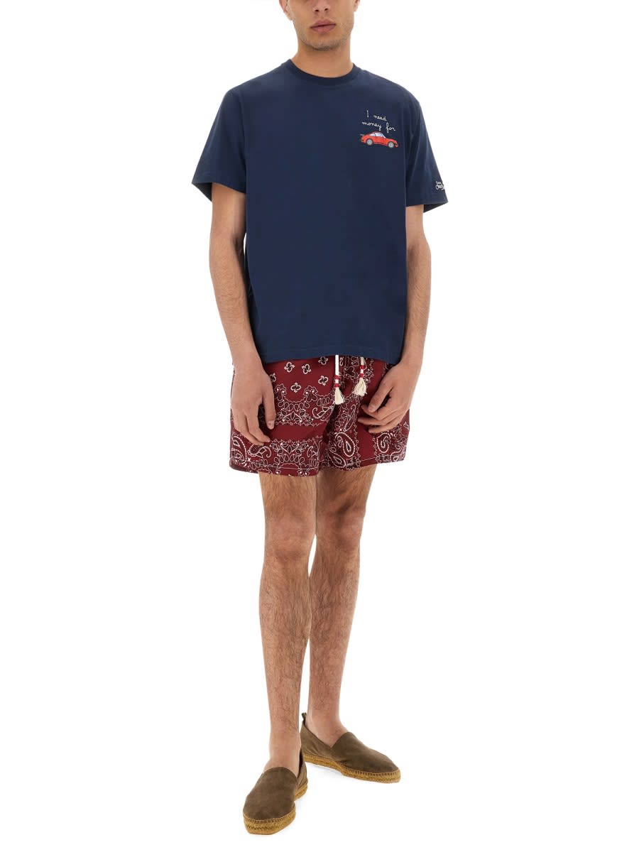 MC2 SAINT BARTH T-SHIRT WITH PRINT