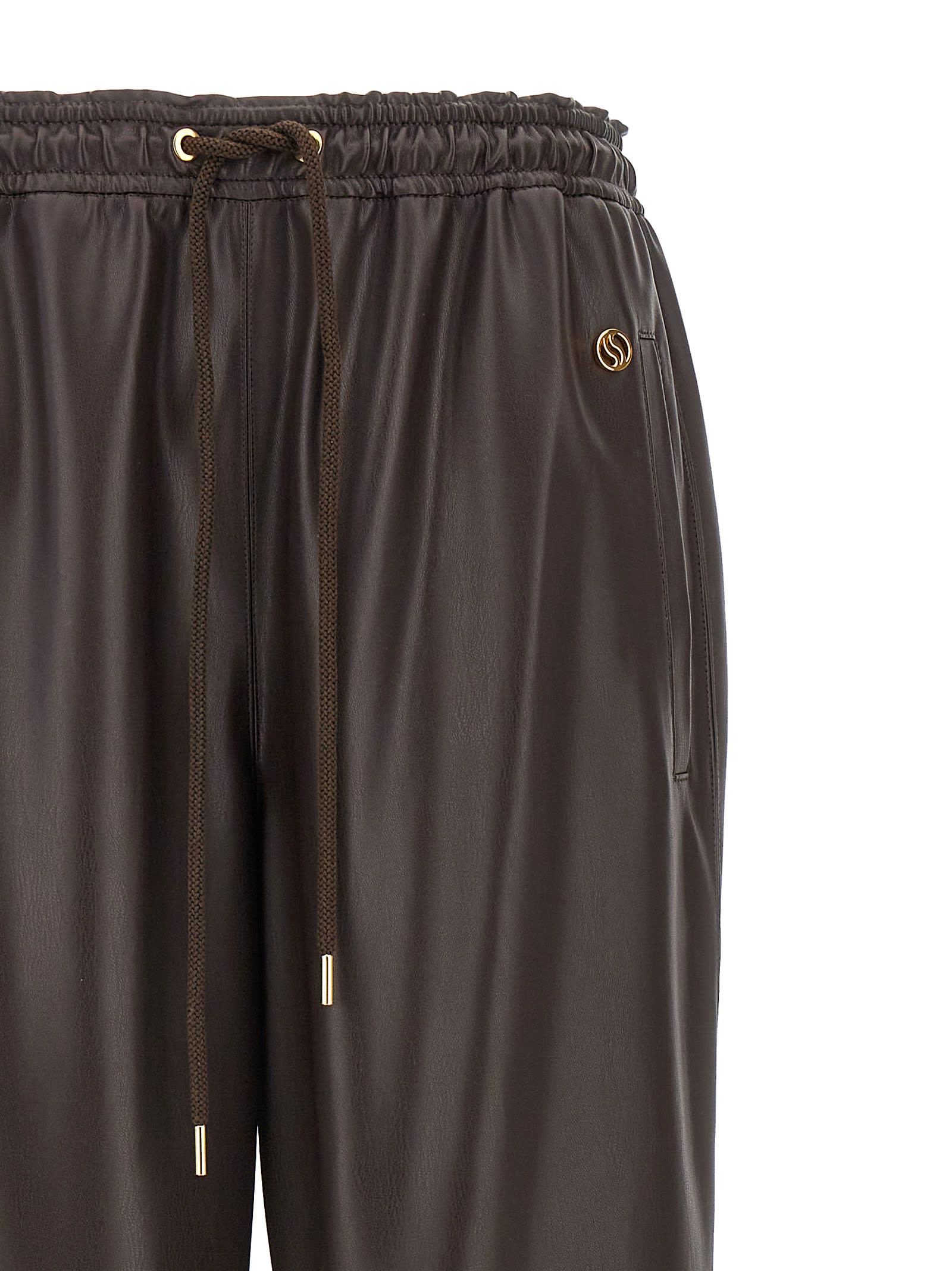 Shop Stella Mccartney Alter Mat Joggers In Brown