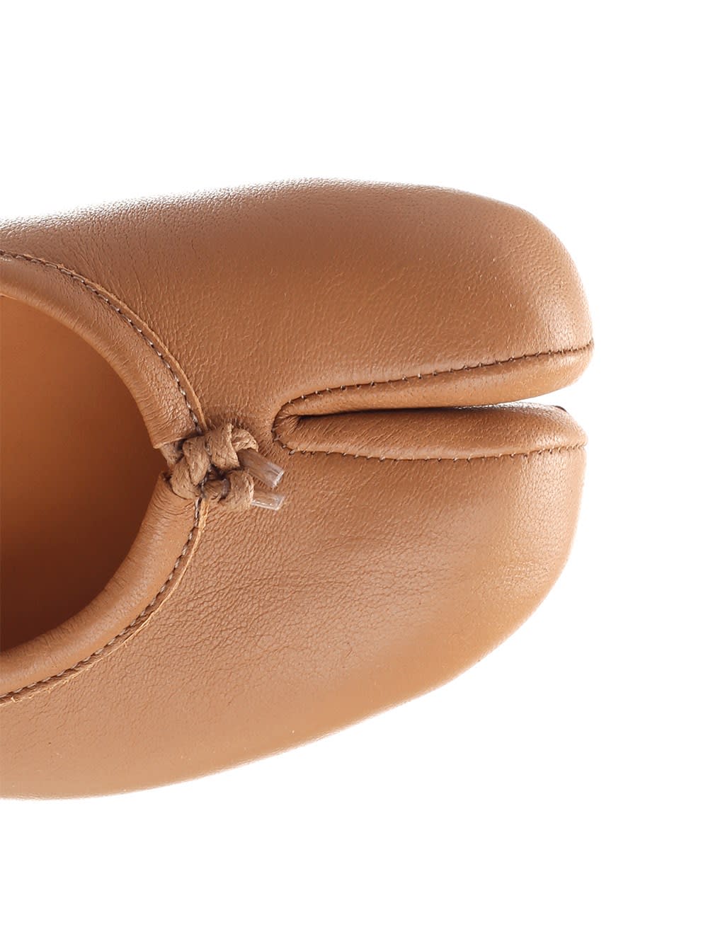 Shop Maison Margiela Tabi Flats In Brown