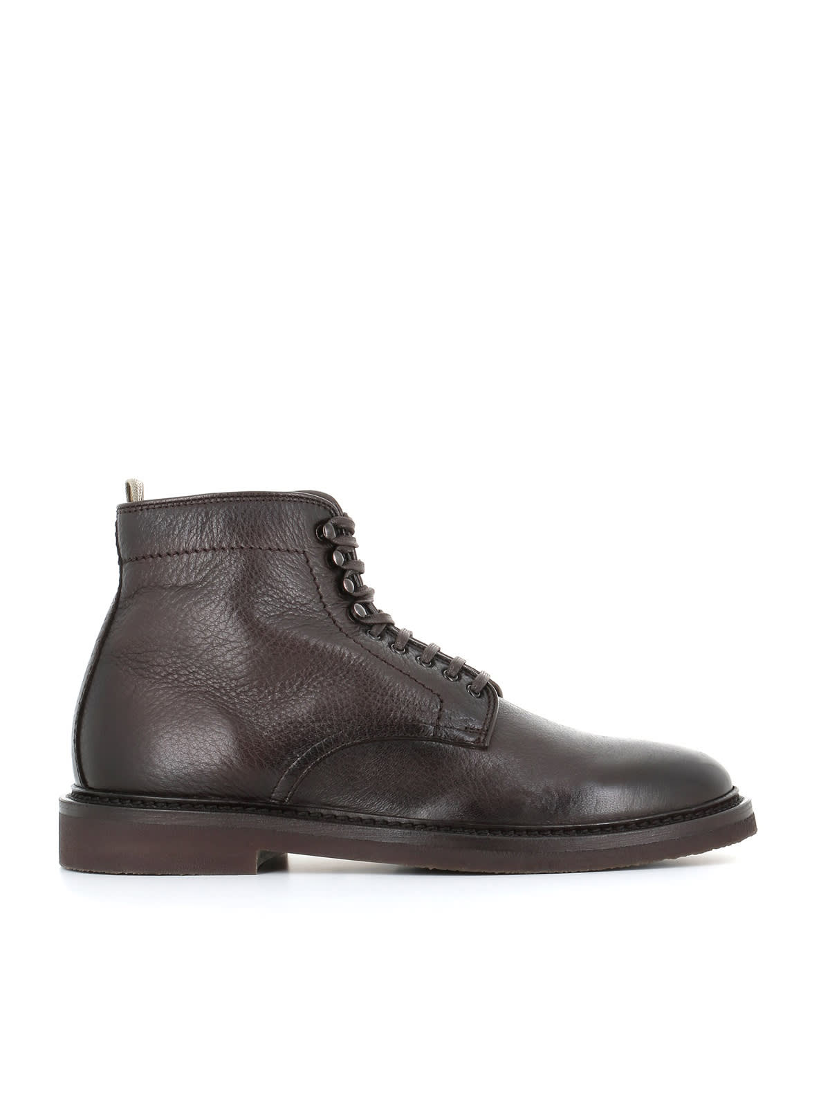 Officine Creative Lace Up Boot Hopkins Flexi/203 In Brown