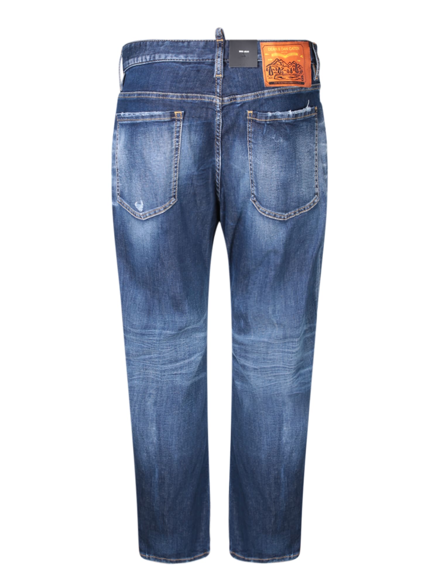 Shop Dsquared2 Bro Blue Jeans