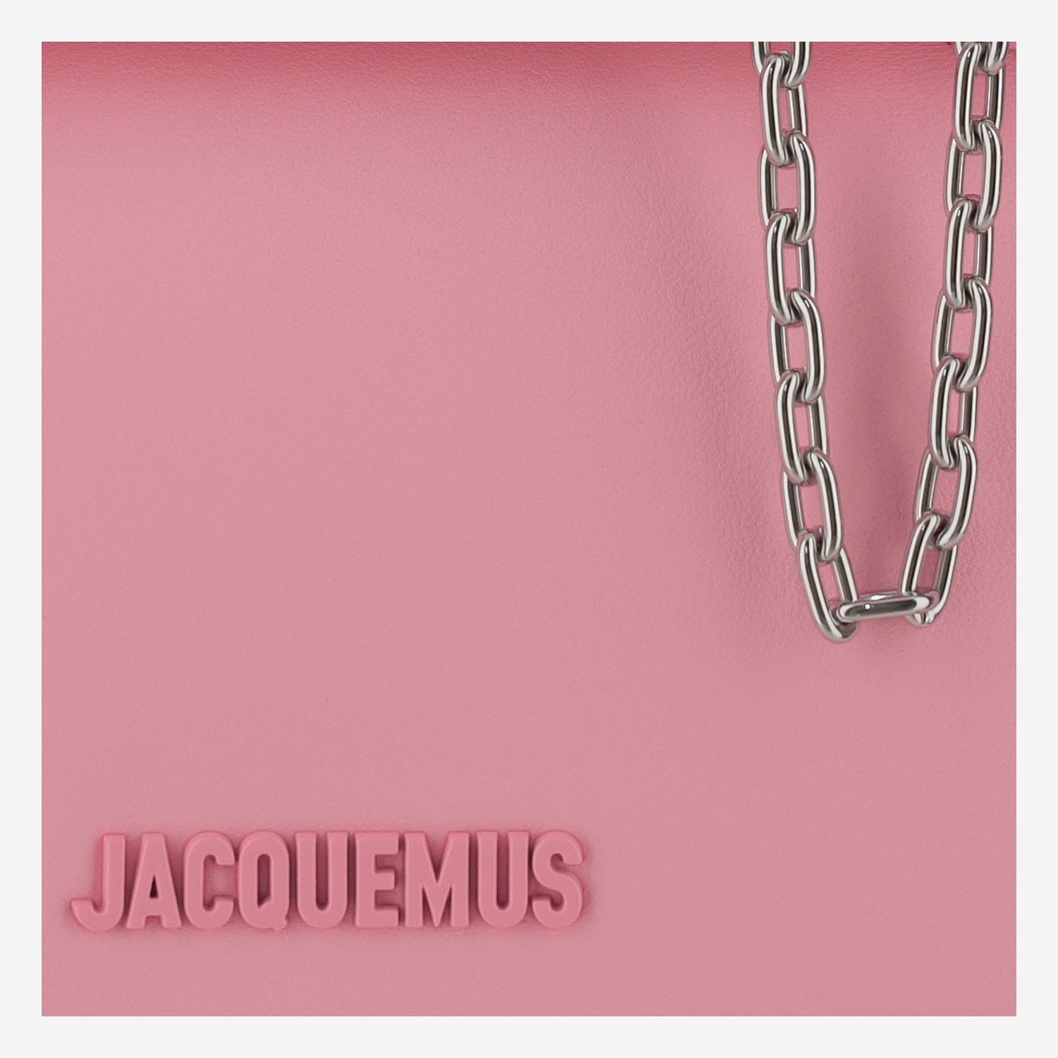 Jacquemus La Petite Pochette Rond Carré In Pink