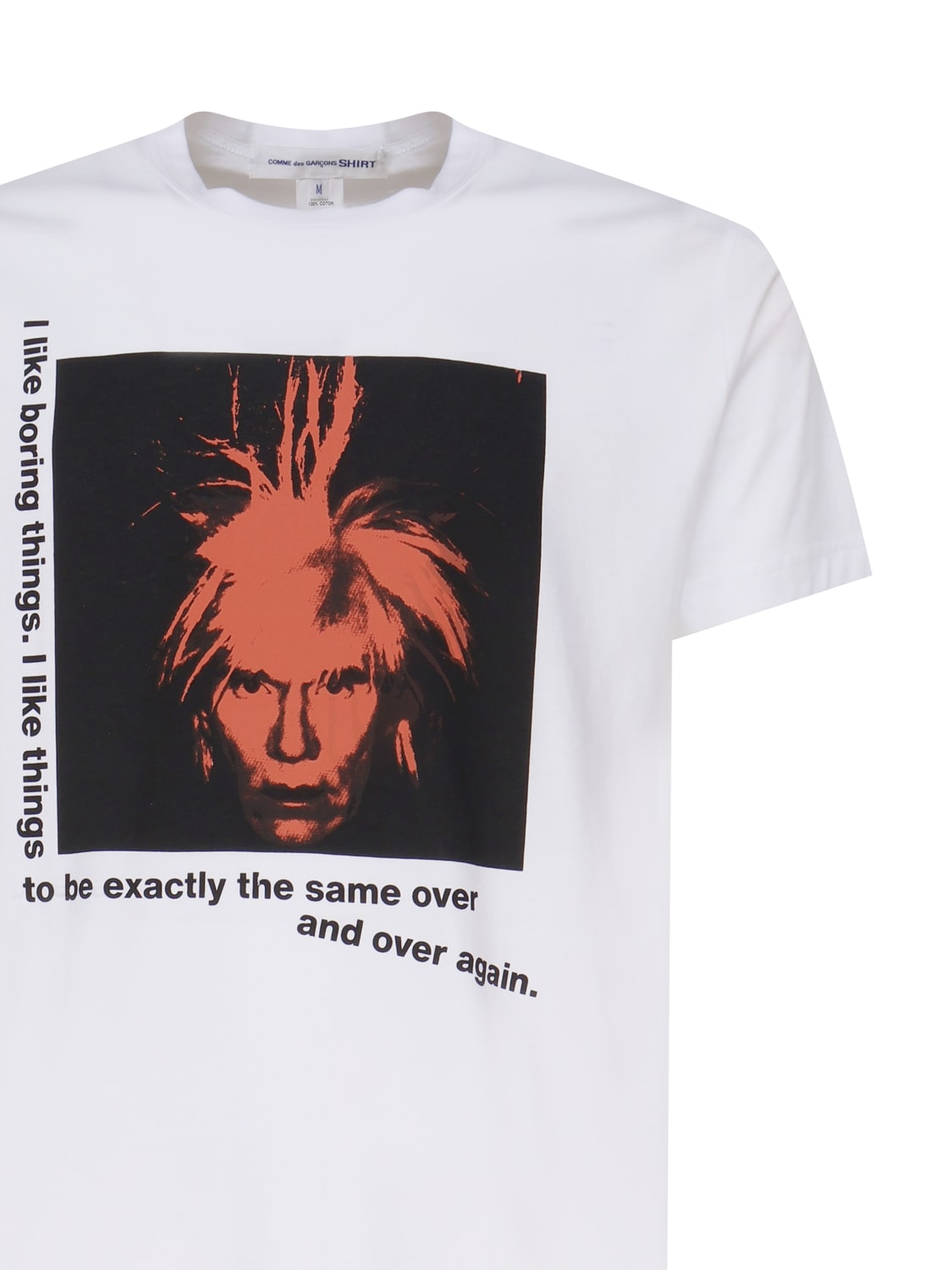 Shop Comme Des Garçons Andy Warhol T-shirt In White