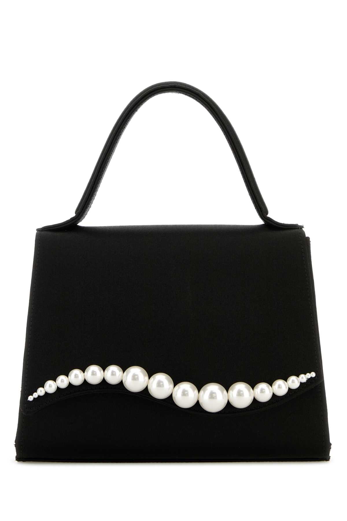 Black Satin Sirã¨ne Handbag