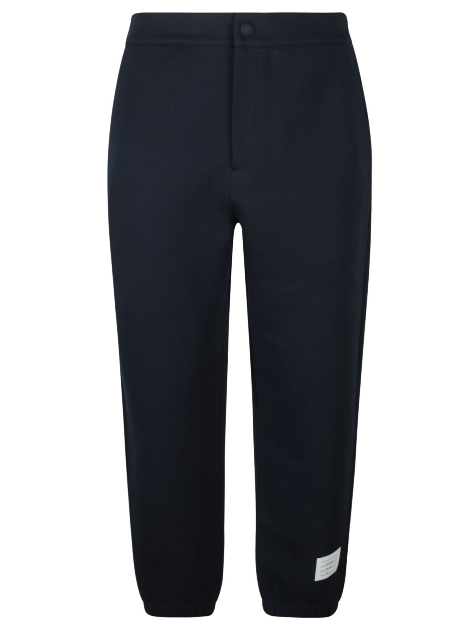 Thom Browne Logo Patched Straight Leg Track Pants In Blue