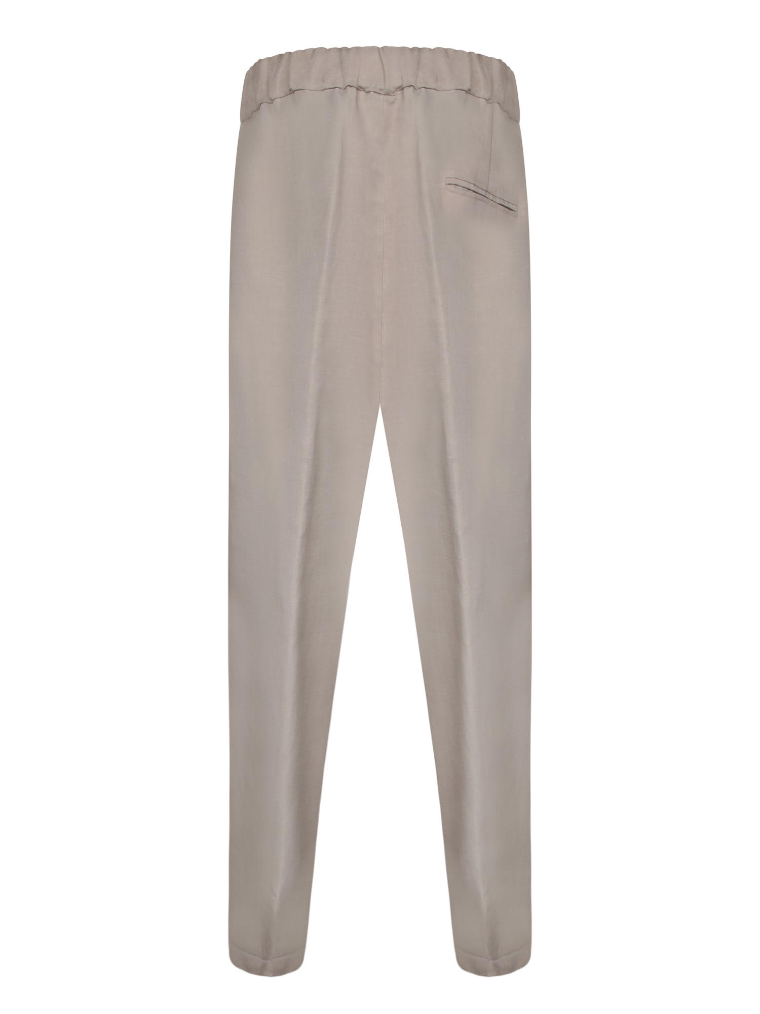 Costumein Tailored Beige Trousers With Button Closure In Beige