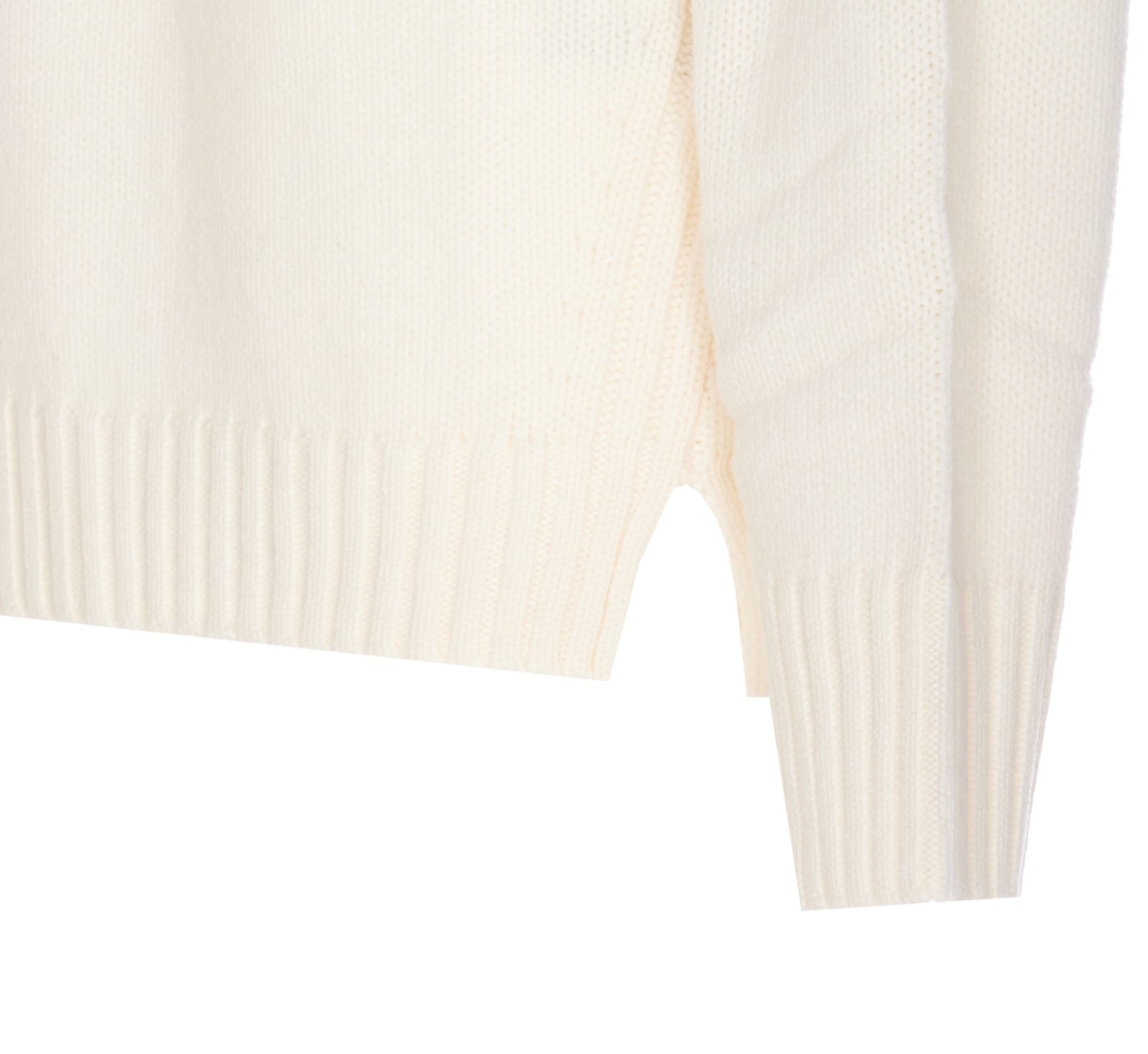 Shop Allude Turtleneck Sweater In White