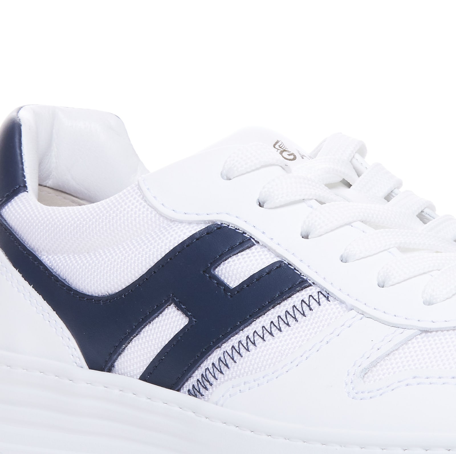 Shop Hogan H630 Sneakers In Bianco Blu