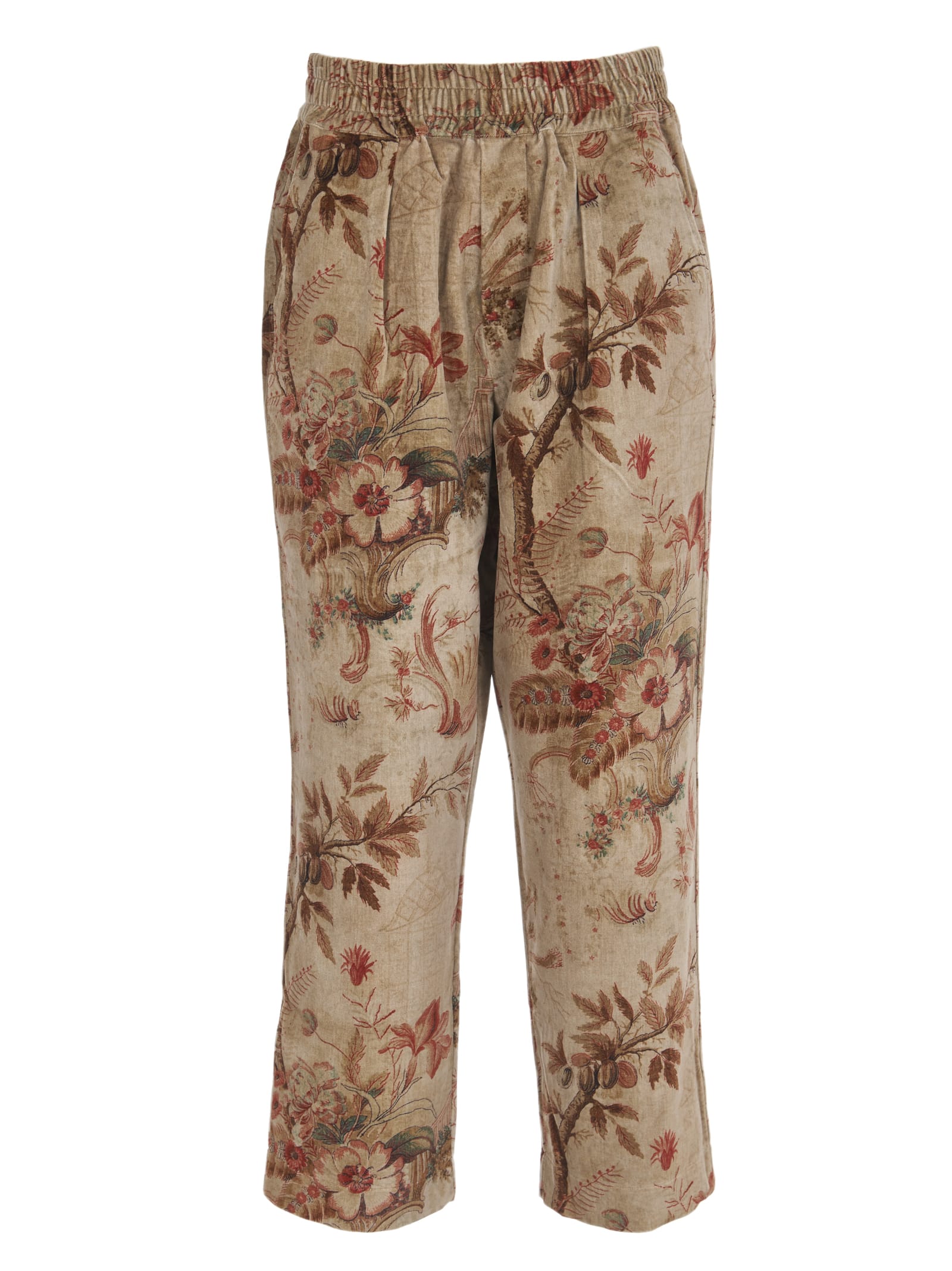 Pierre-Louis Mascia Floral Print Cotton Trousers