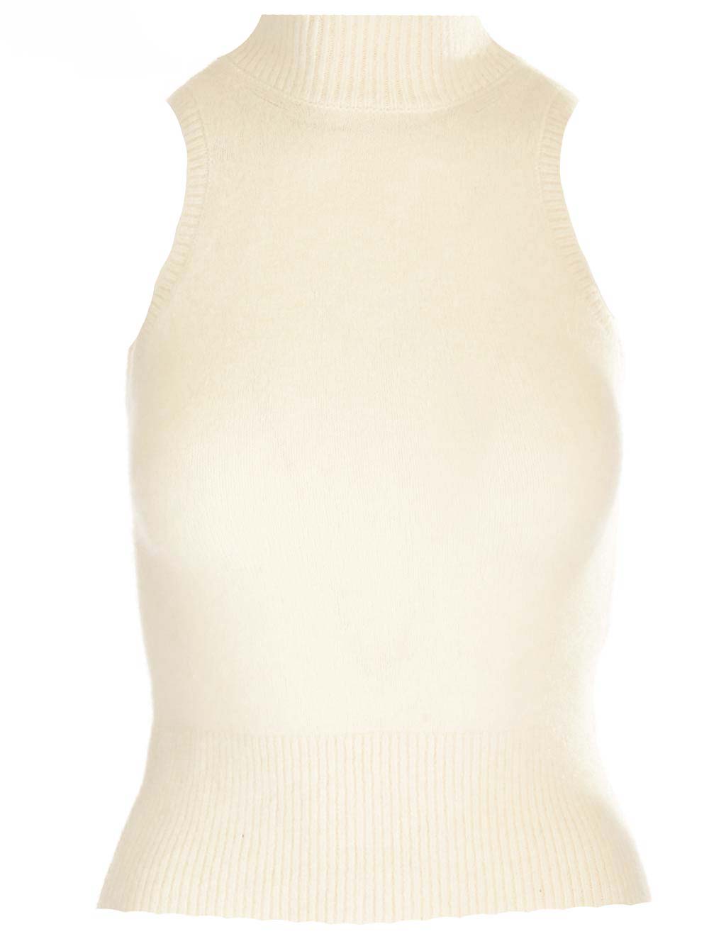 PATOU ALPACA SLEEVELESS TOP