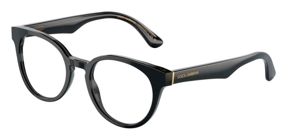 Shop Dolce & Gabbana Round Frame Glasses In 3246