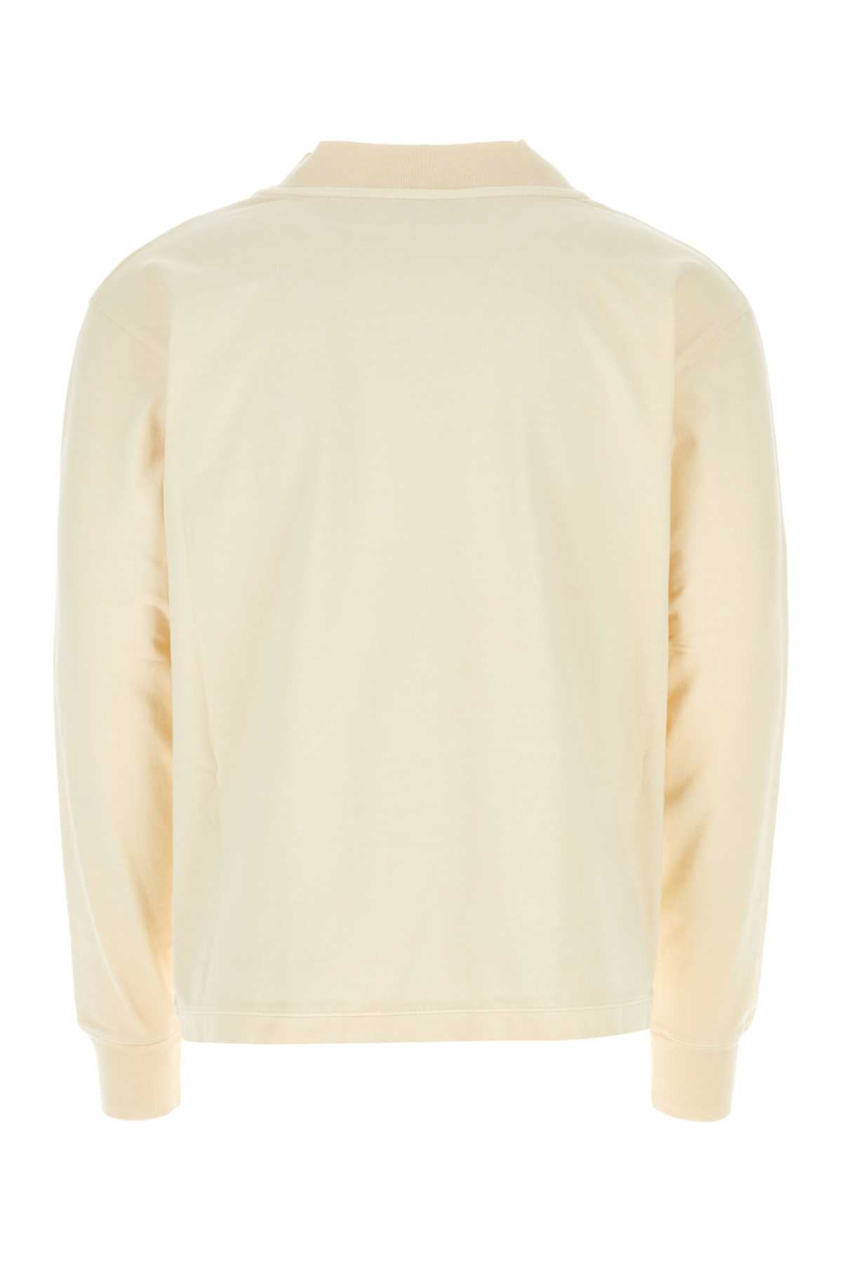 Shop We11 Done Cream Cotton T-shirt In Ivory