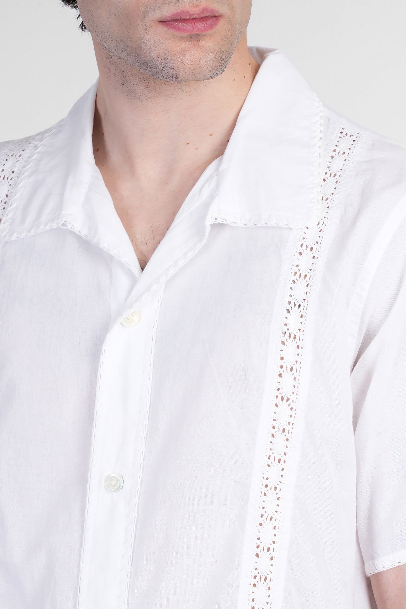 Shop Aspesi Tamara Shirt In White Cotton