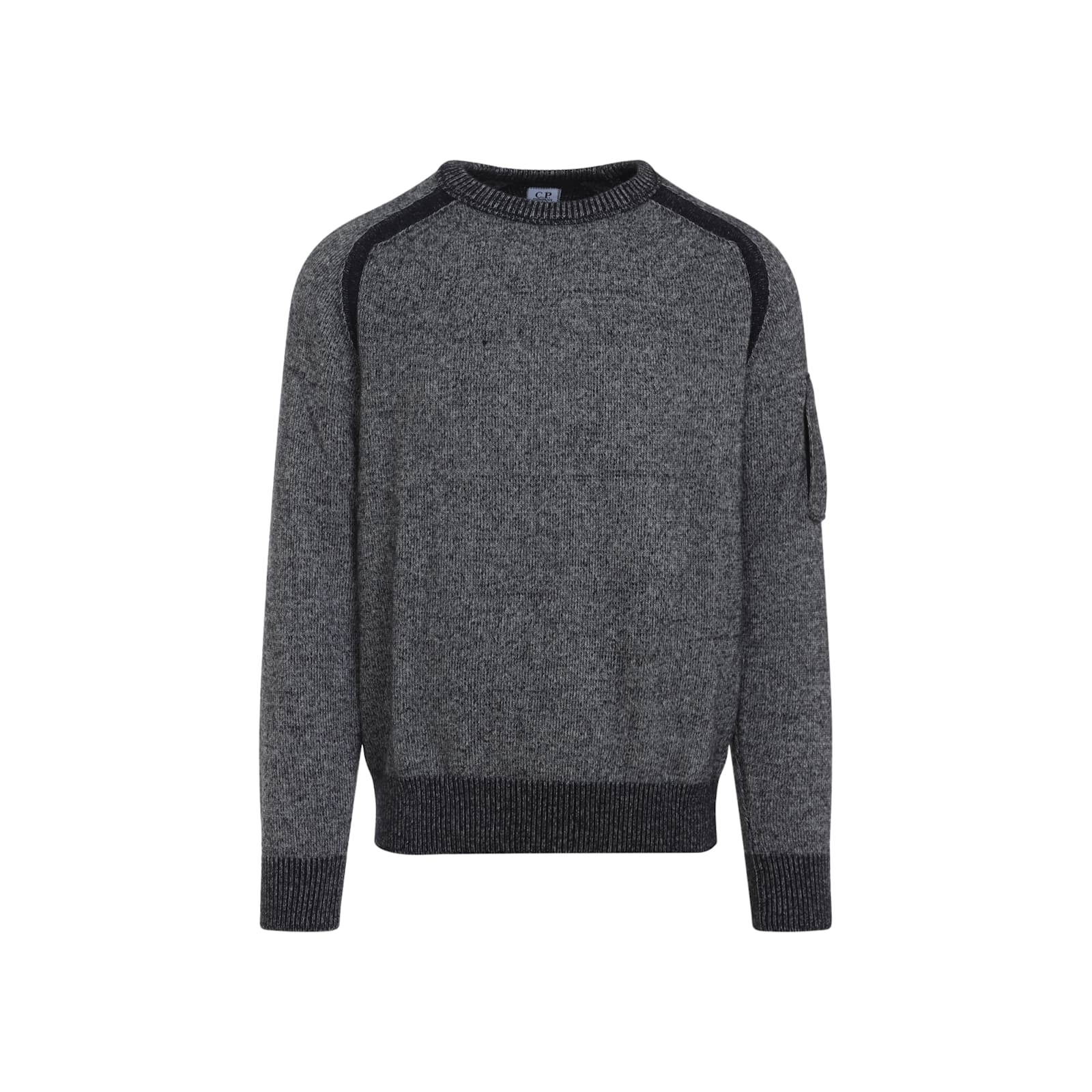 C.p. Company C.p.company Anthracite Melange Grey Pullover In Gray