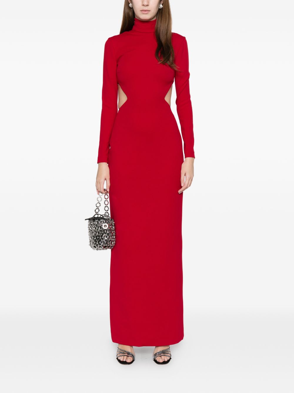 Solace London Wilma Maxi Dress In Red