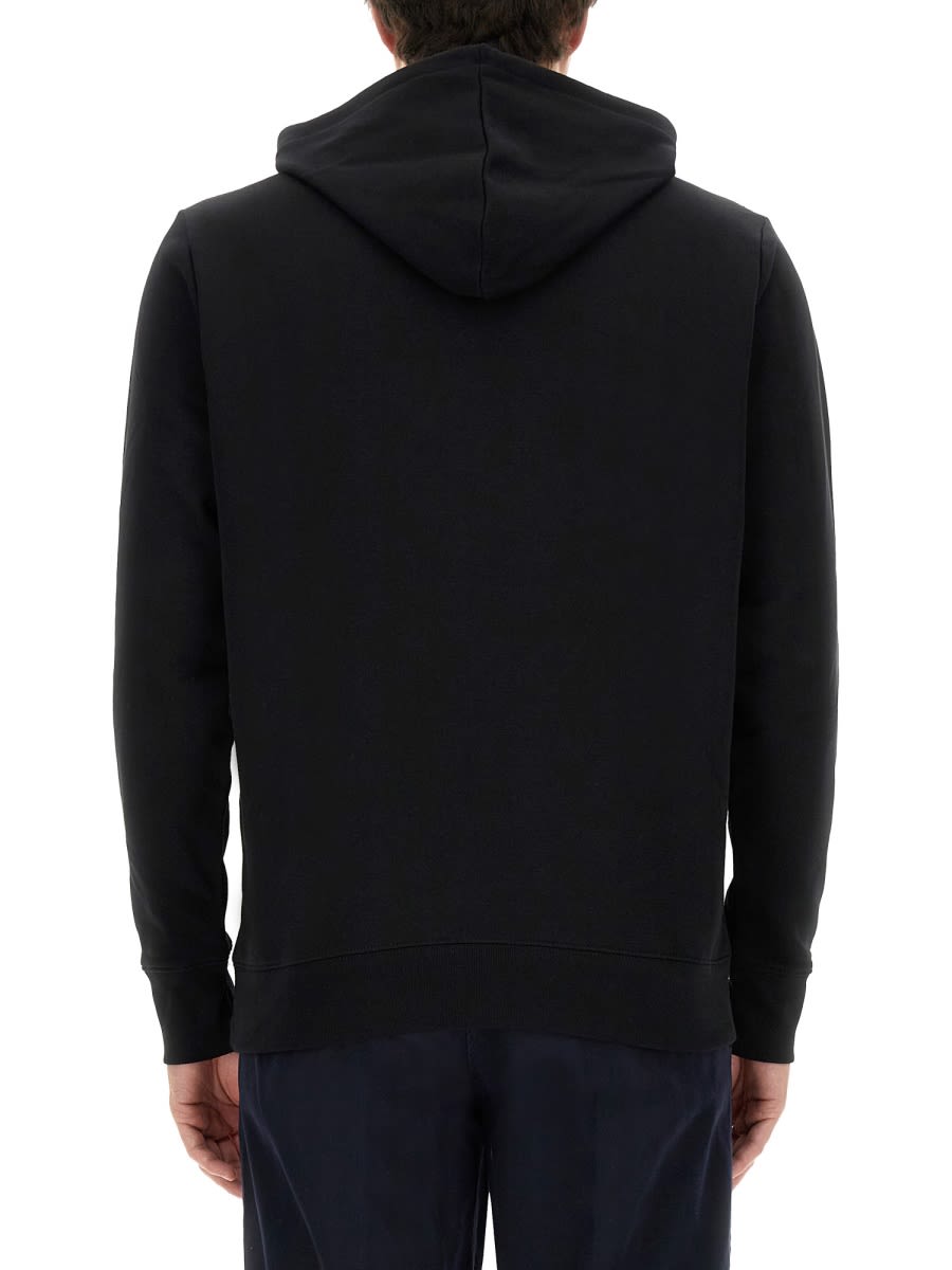 Shop Ps By Paul Smith Sweatshirt With Logo Patch In Blue