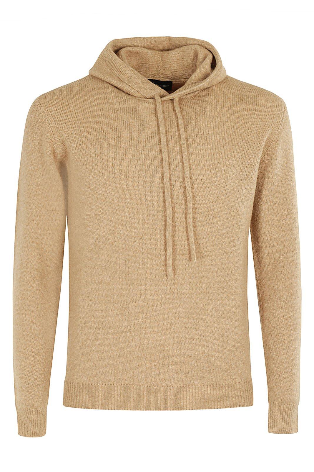 Drawstring Knit Hoodie