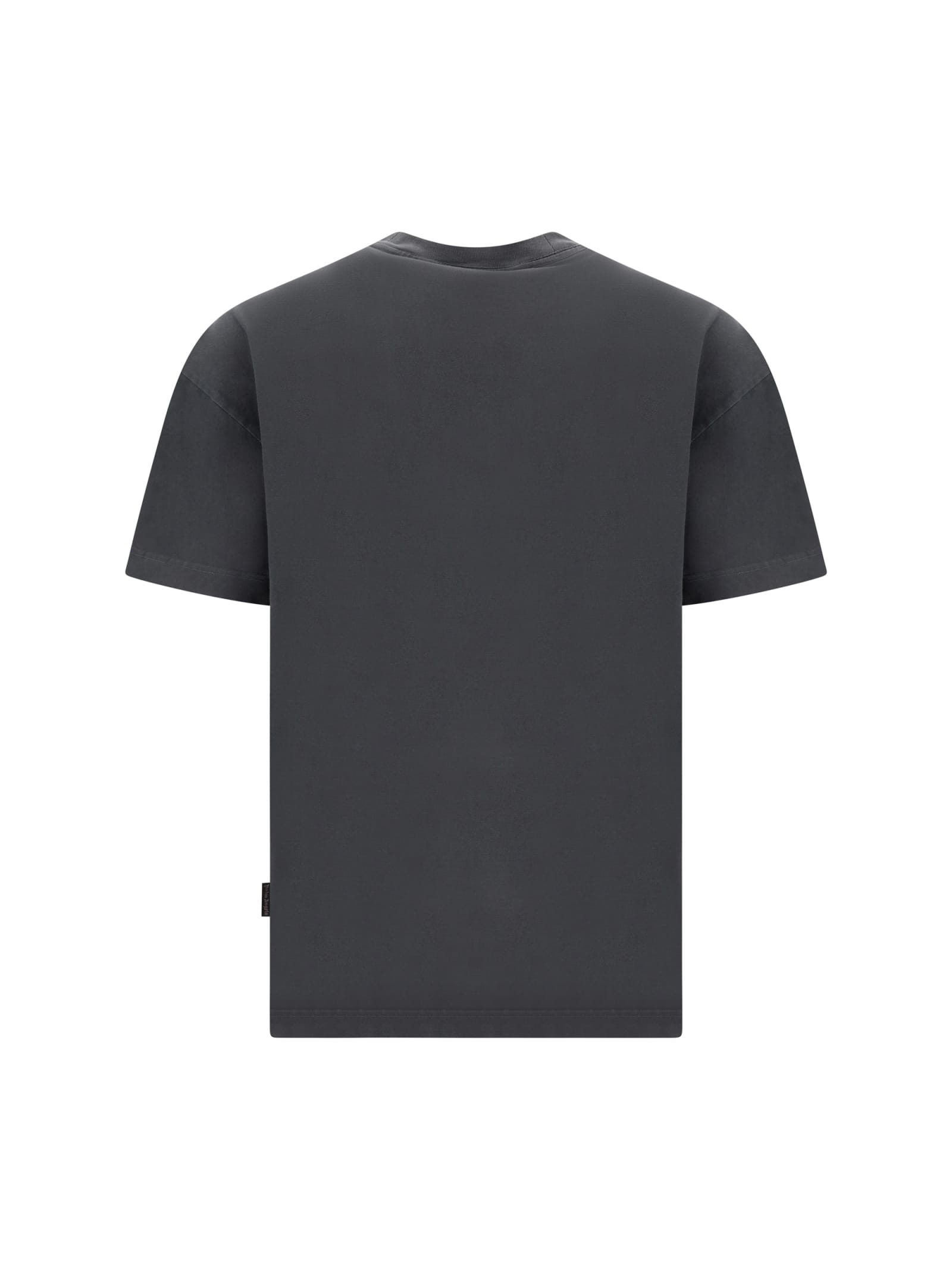 Shop Palm Angels The Palm T-shirt In Dark Grey Off White