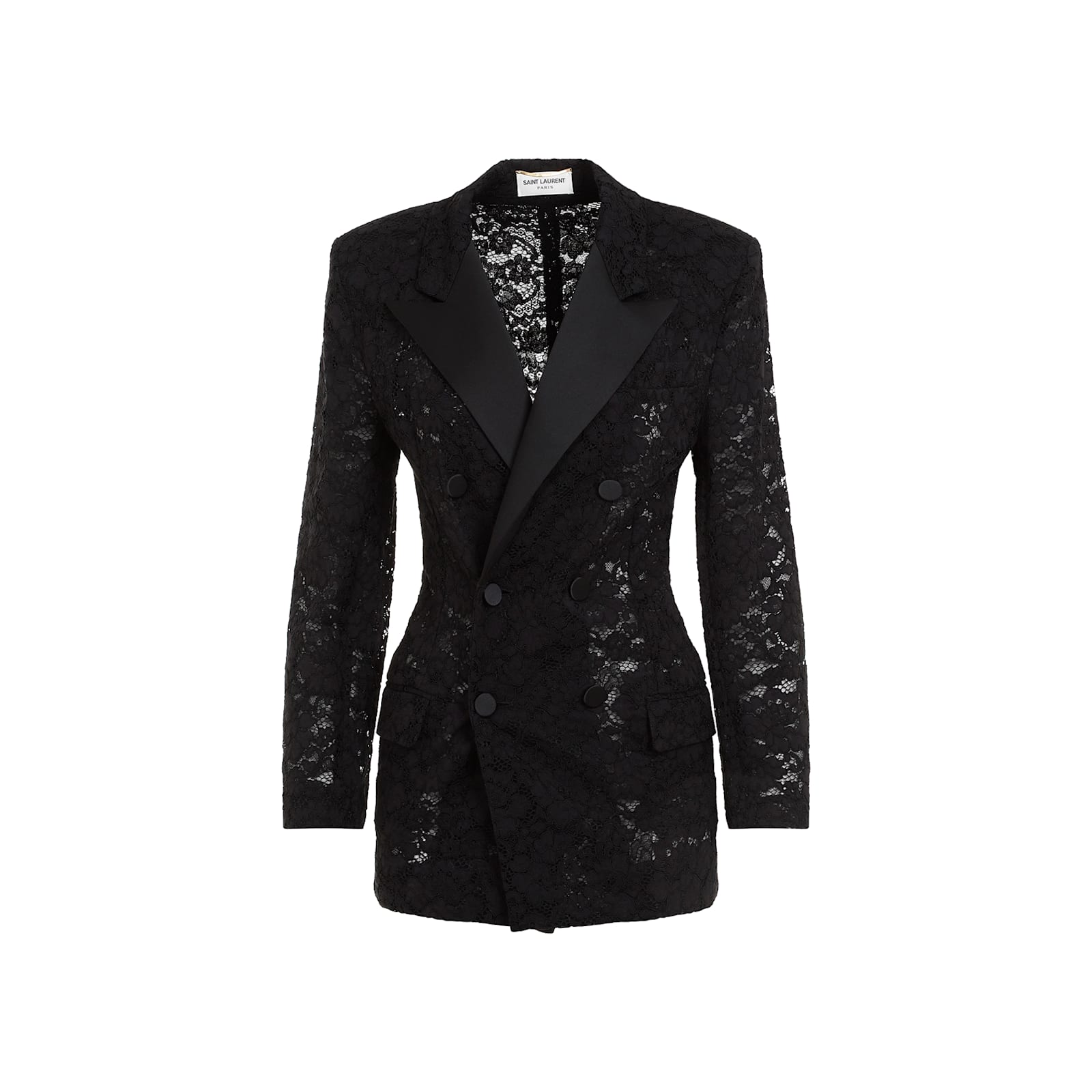 Shop Saint Laurent Cotton Jacket In Noir