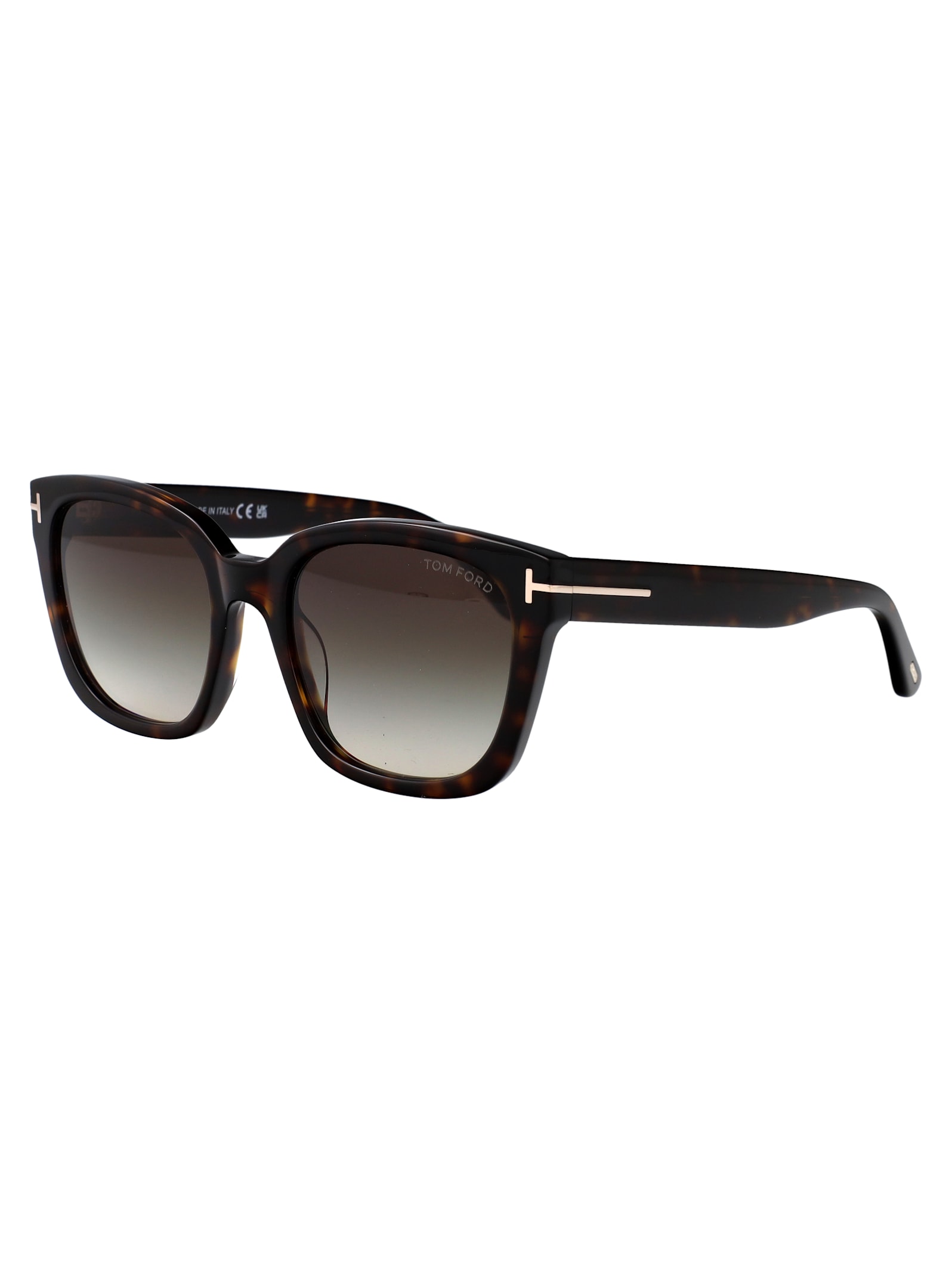 Tom Ford Full Frame Sunglasses In Avana Scura / Fumo Grad