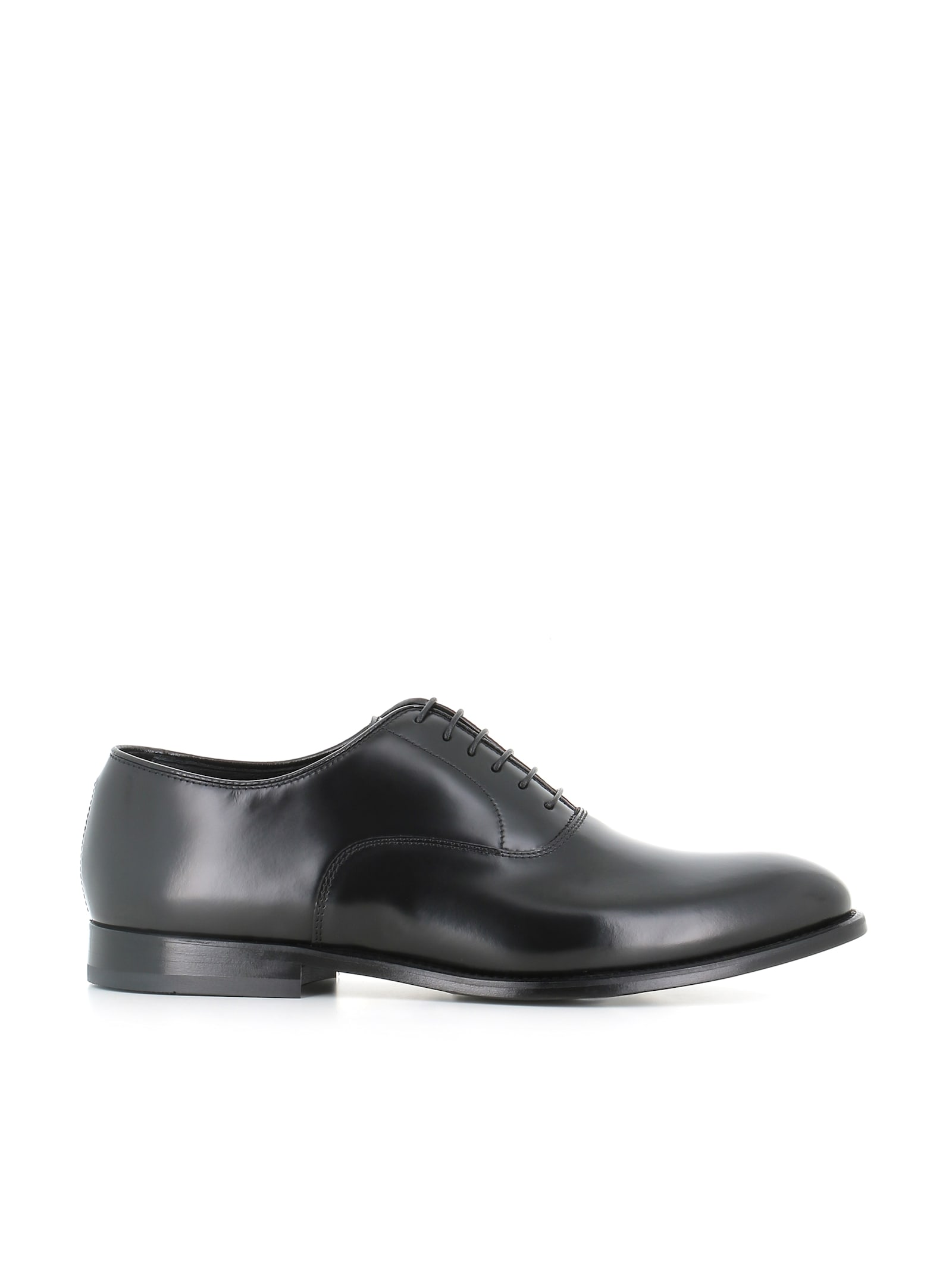 Black Leather Oxford Shoes