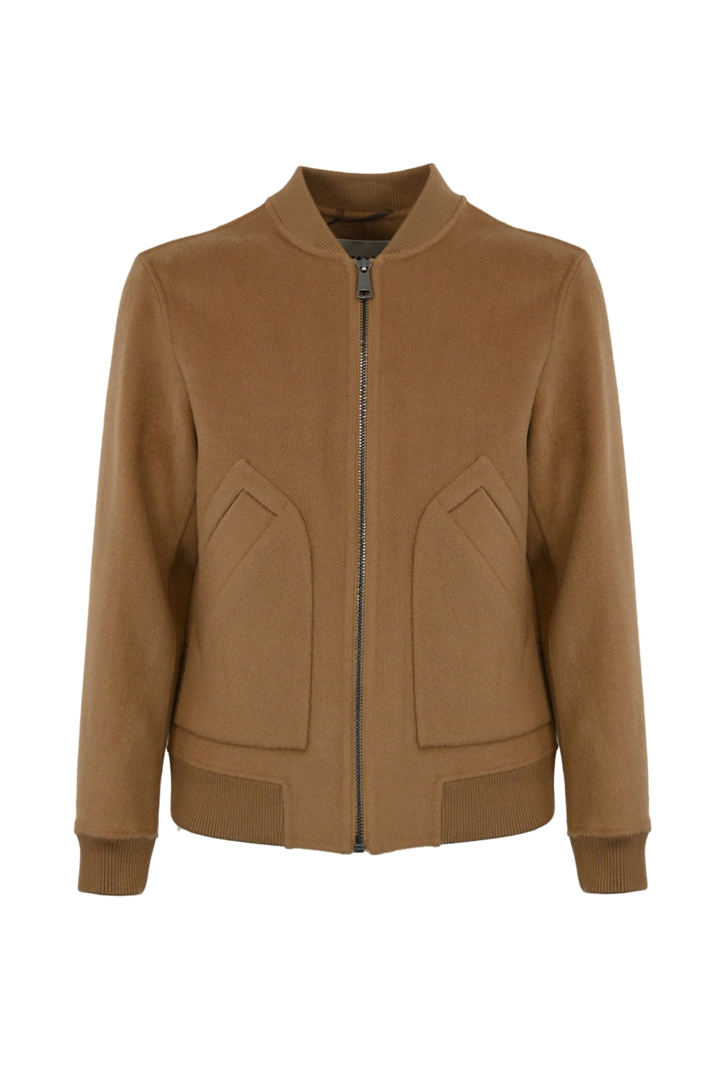 Wool And Cashmere Bomber Jacket