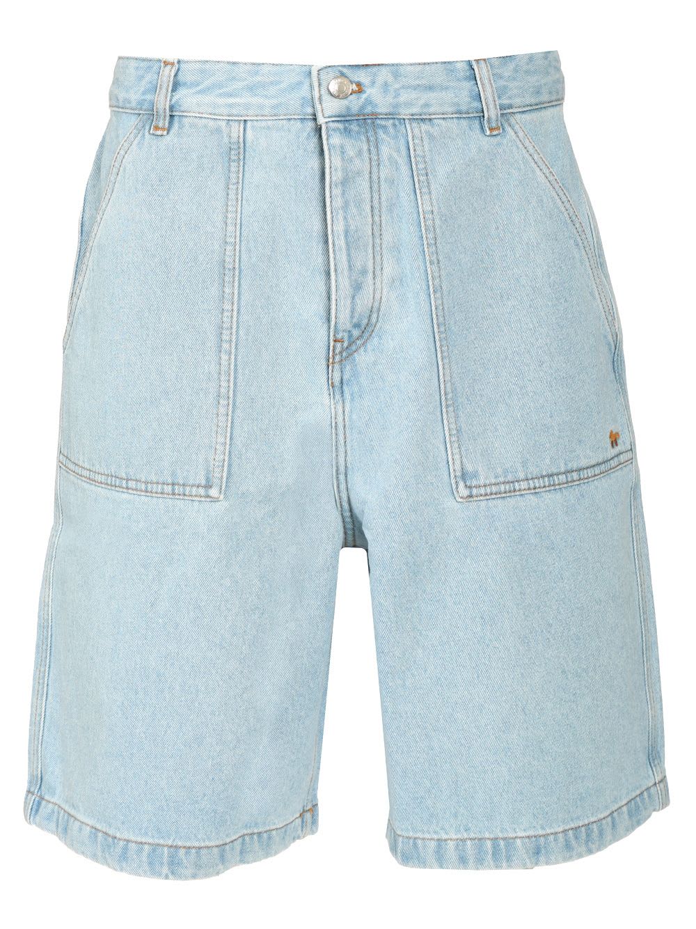 Shop Maison Kitsuné Workwear Denim Shorts