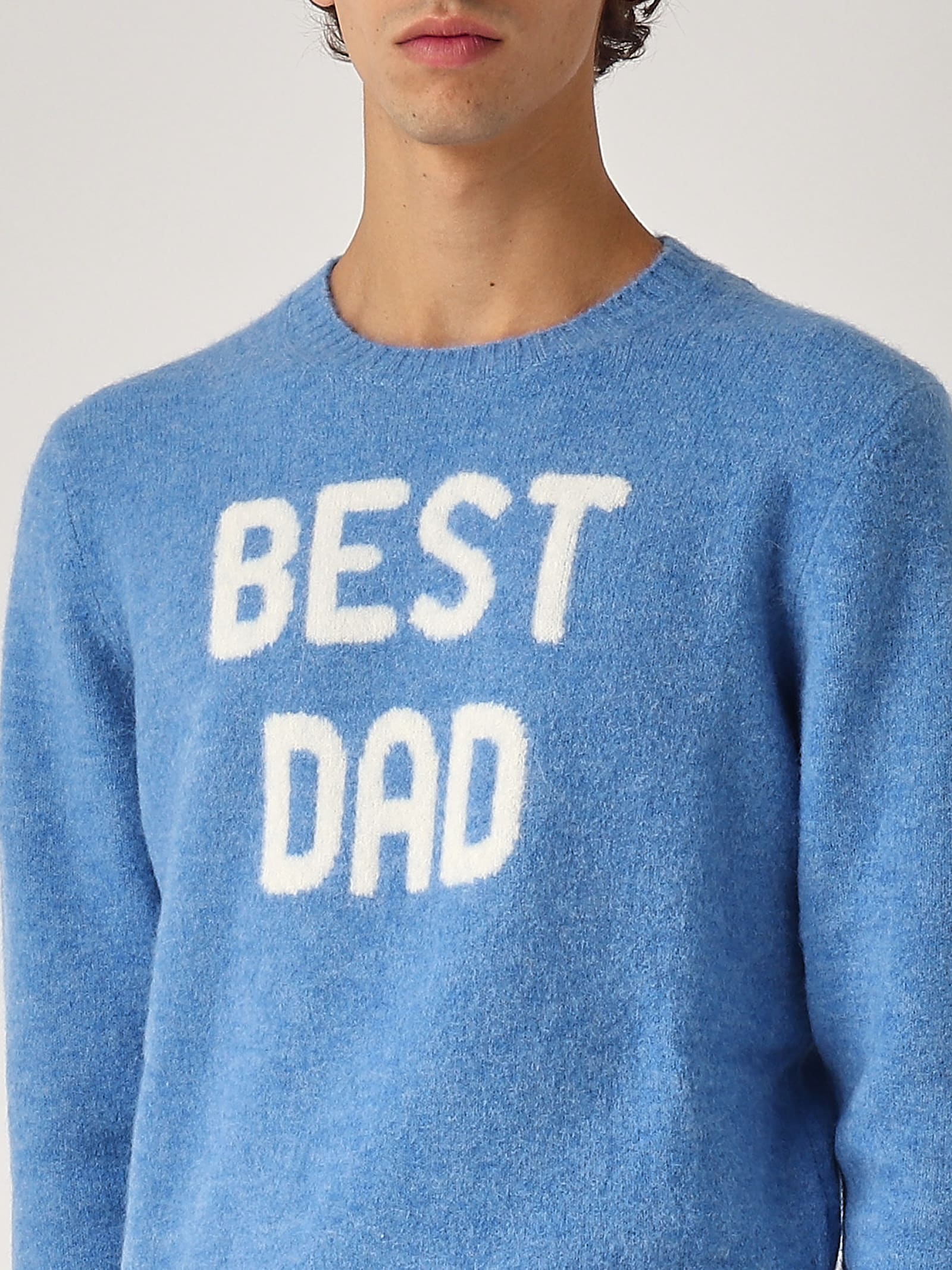 Shop Mc2 Saint Barth Heron Round-neck Sweater Sweater In Best Dad