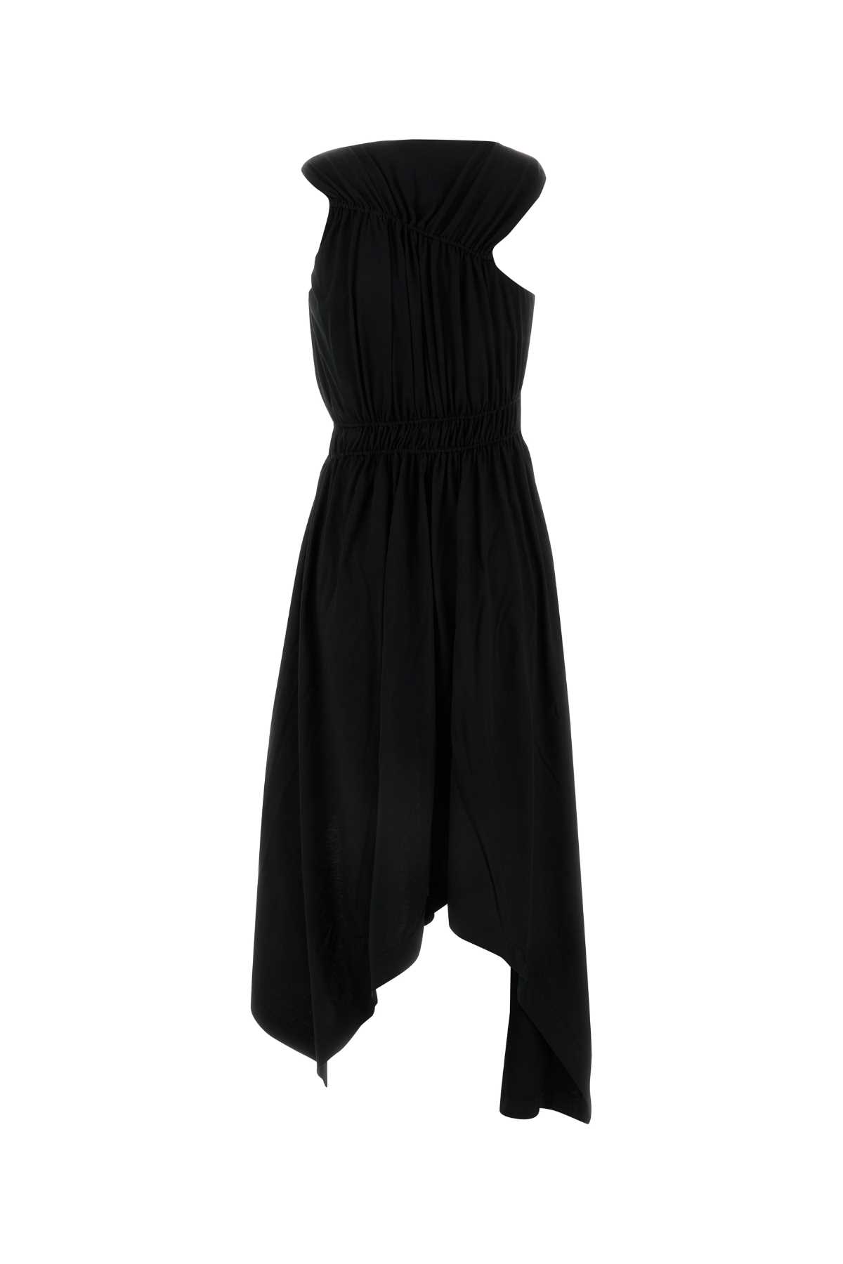 Shop Alexander Mcqueen Black Jersey Dress