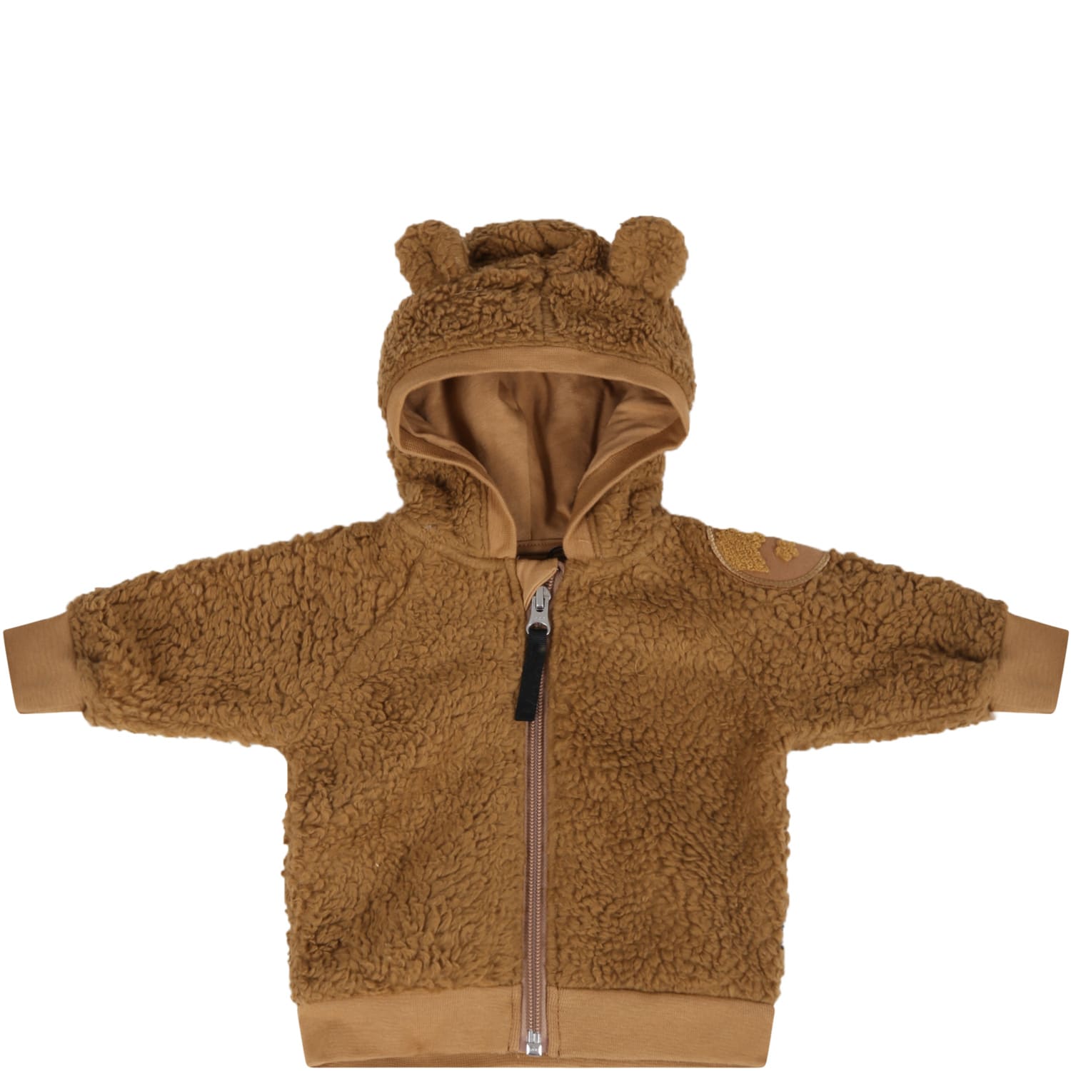 Molo Brown Sweatshirt For Babykids With Patch