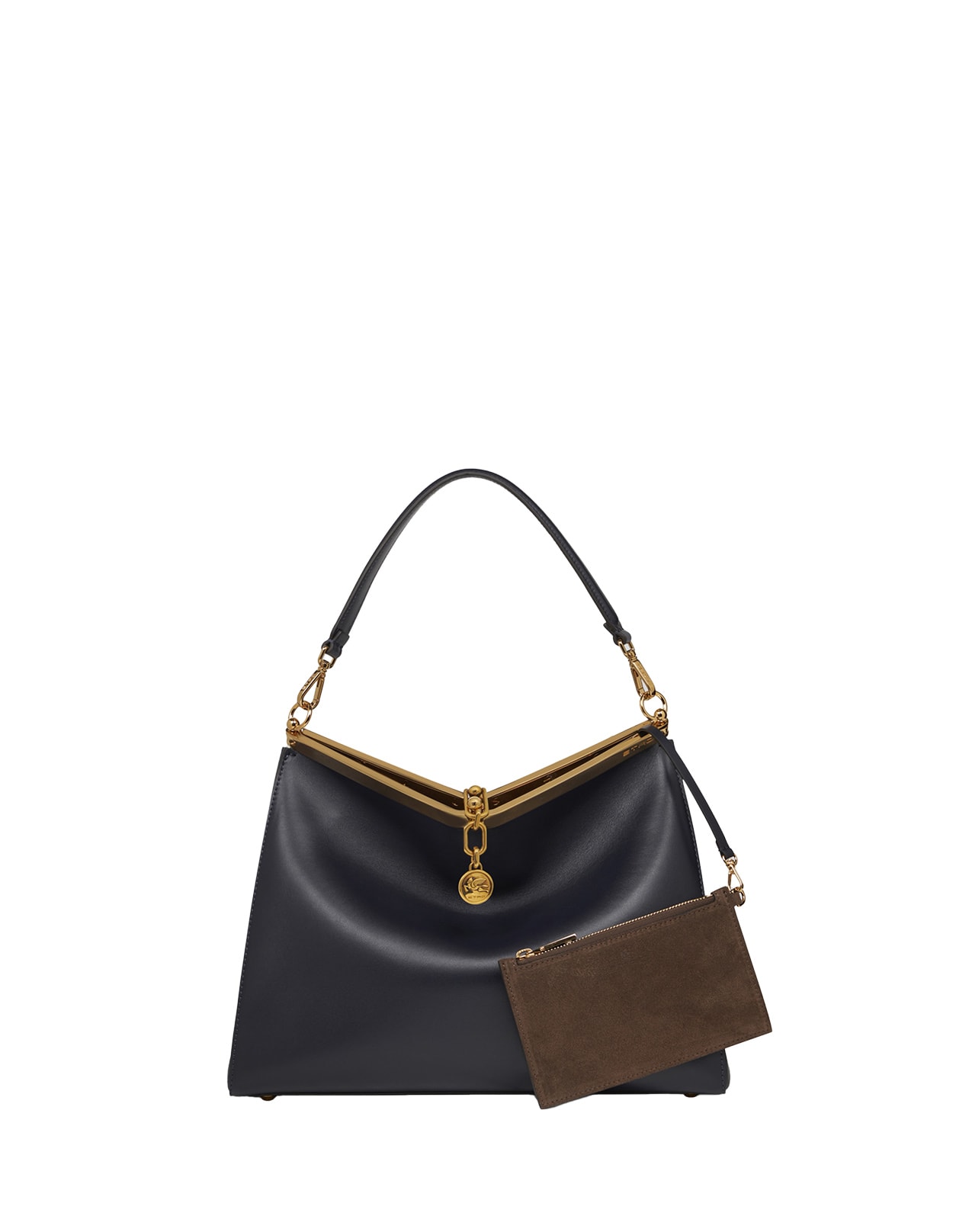 Shop Etro Black Large Vela Bag