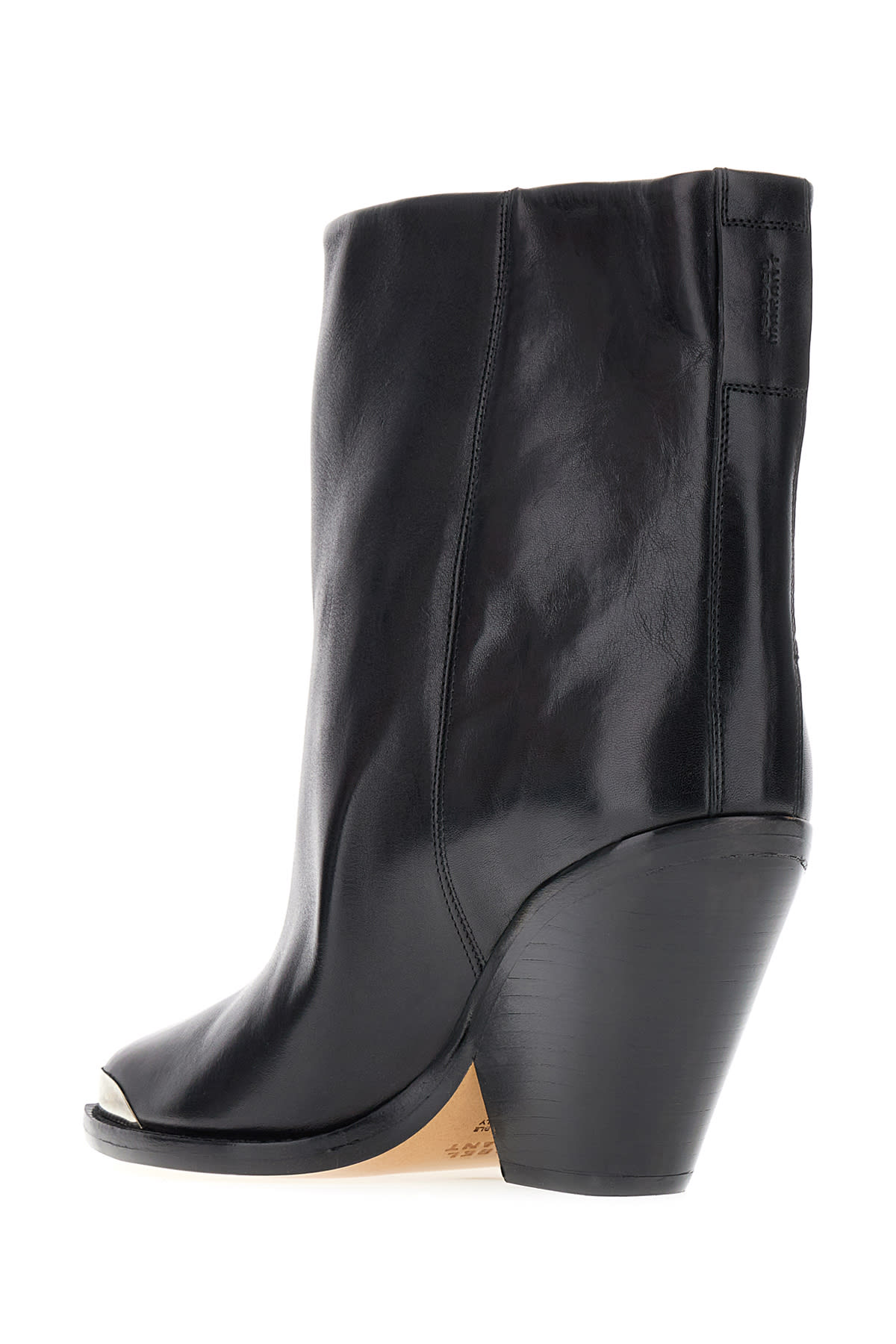 Shop Isabel Marant Black Leather Boots In 01bk