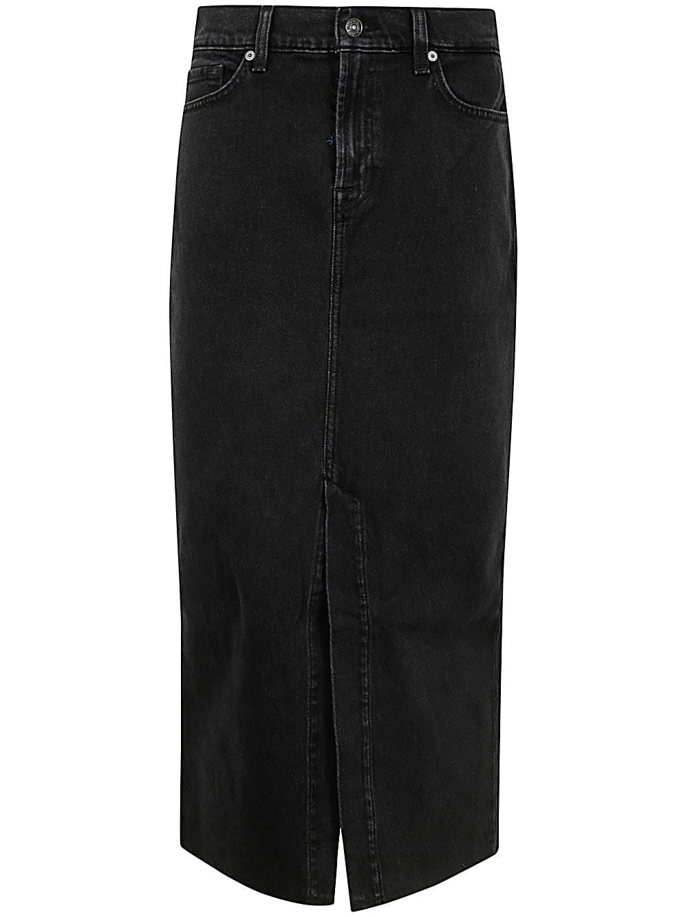 Shop 7 For All Mankind Kellie Skirt In Thunder