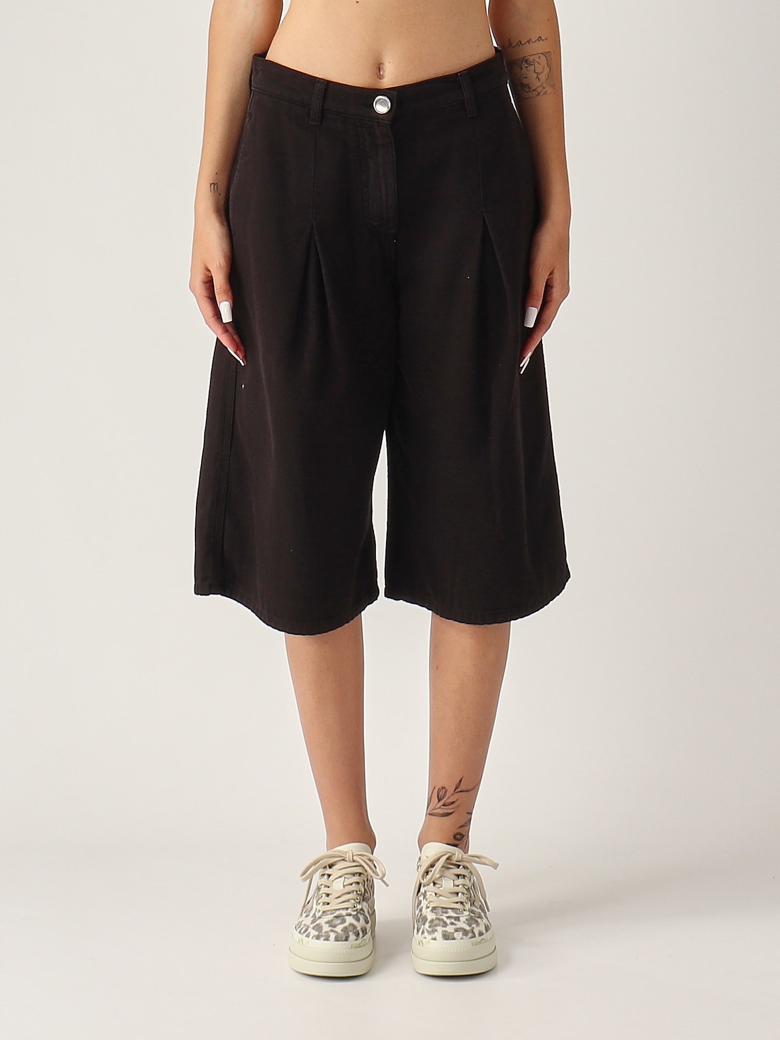 Pinko Pascal Bermuda Shorts In Black