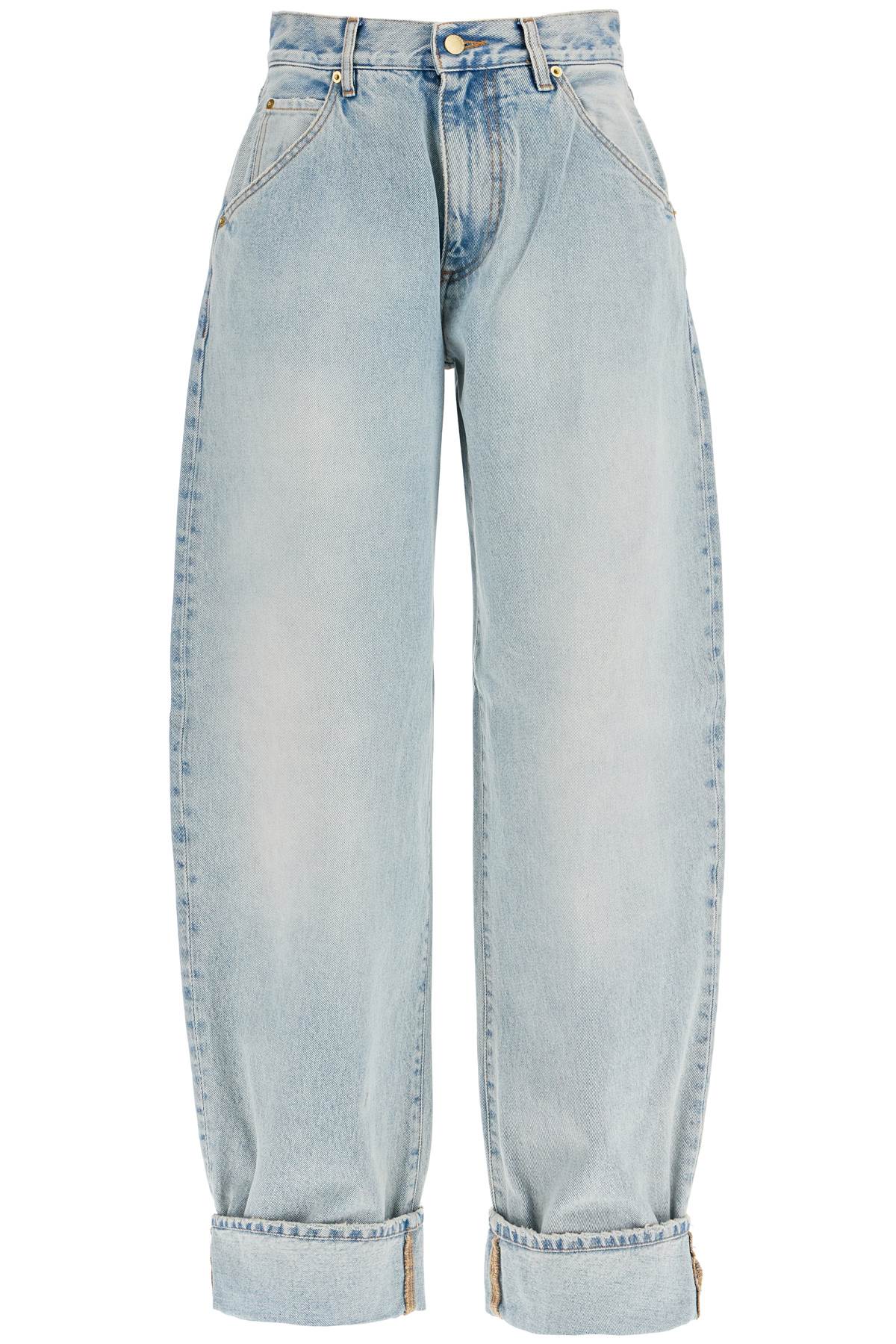 Shop Darkpark Khris Barrel Jeans In Lil Light (blue)