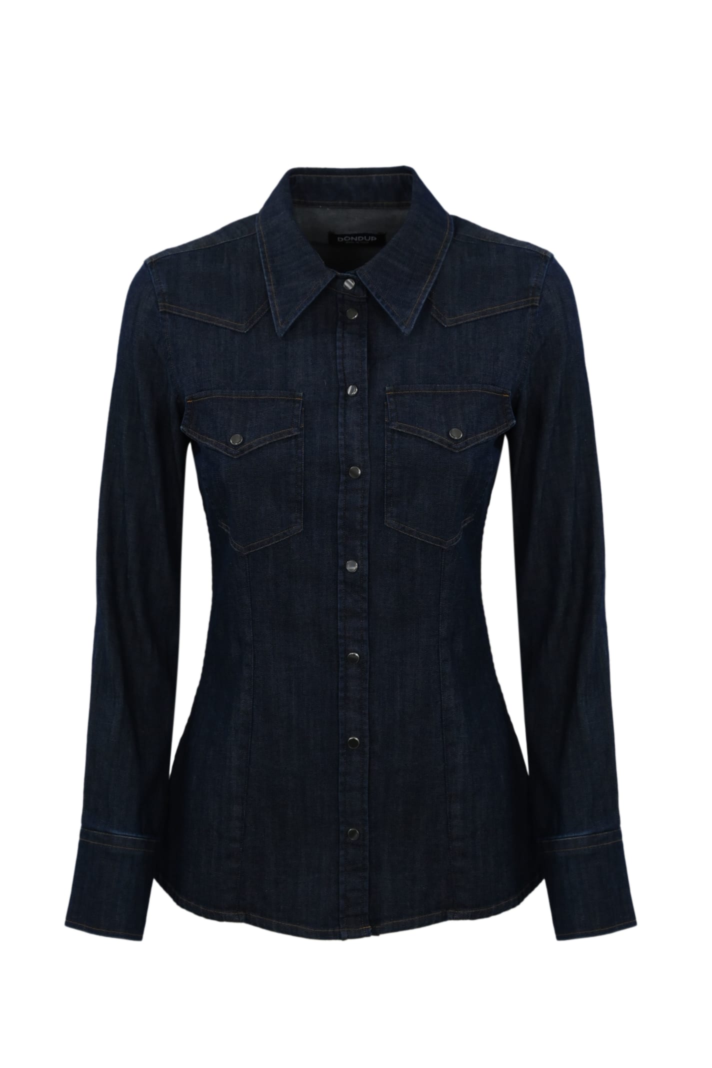 Shop Dondup Dark Denim Shirt