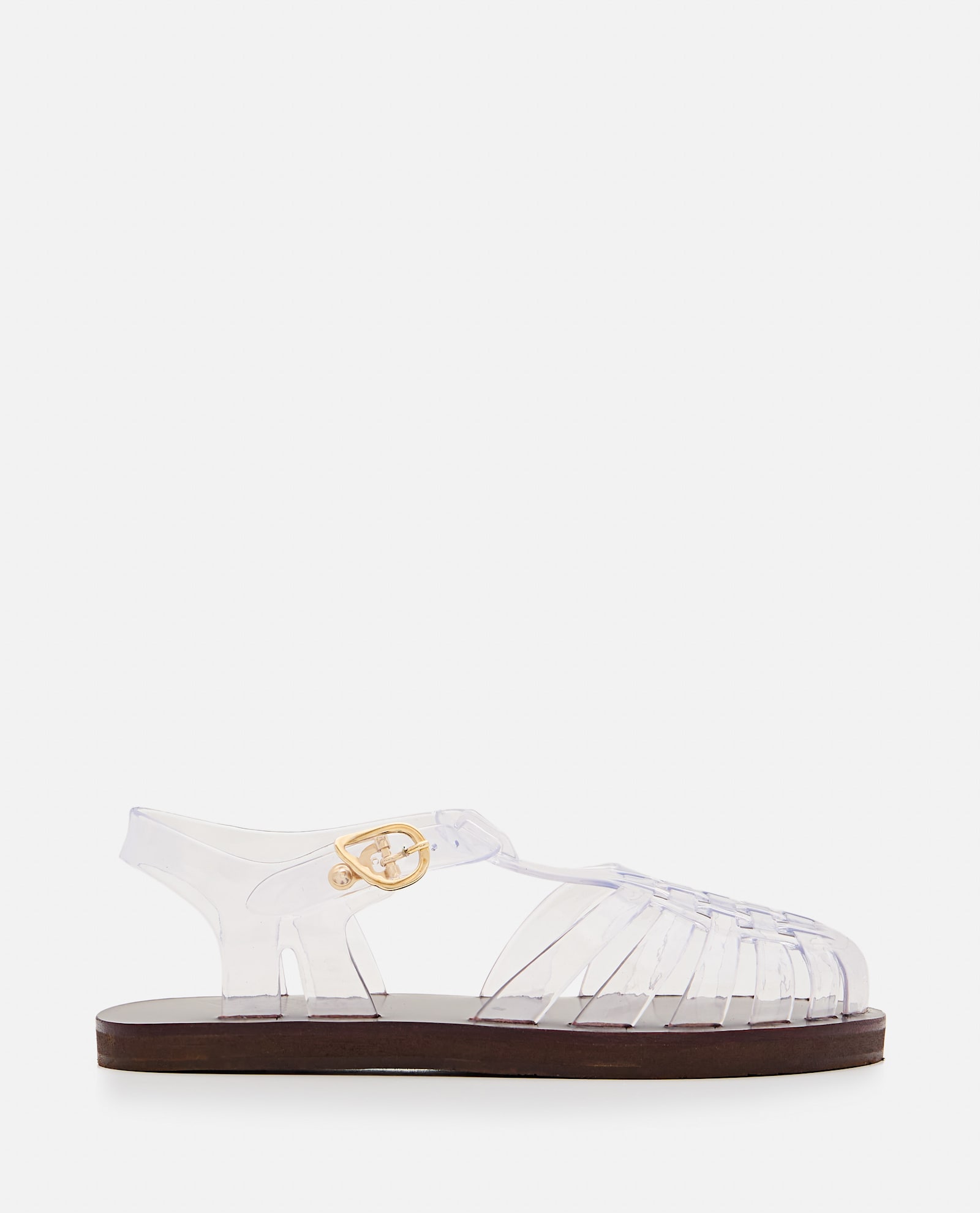 Ancient Greek Sandals Womens Homeria Fisherman Flat Leather And Jelly In Grey