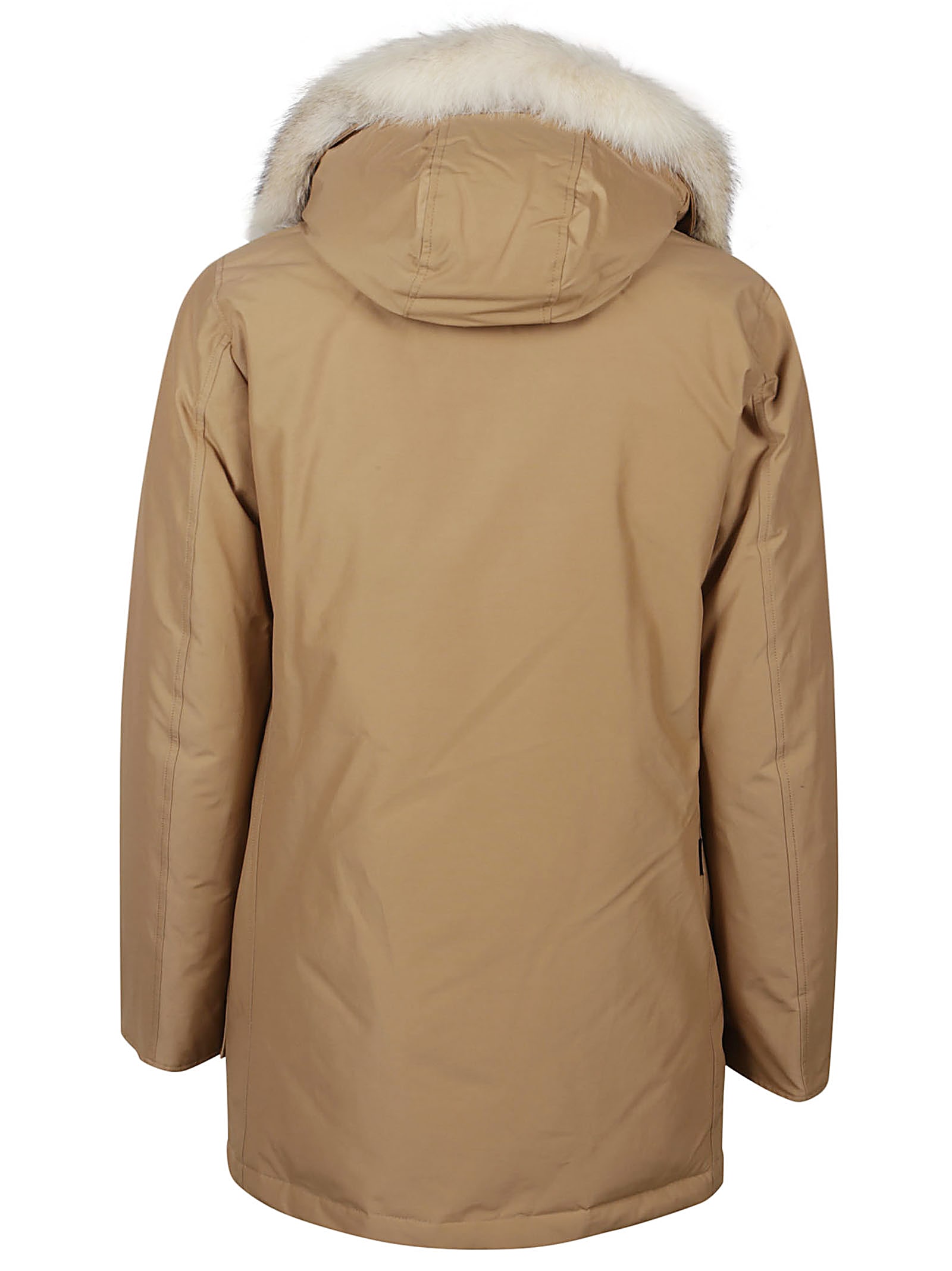 Woolrich Arctic Detachable Fur Parka In Brown