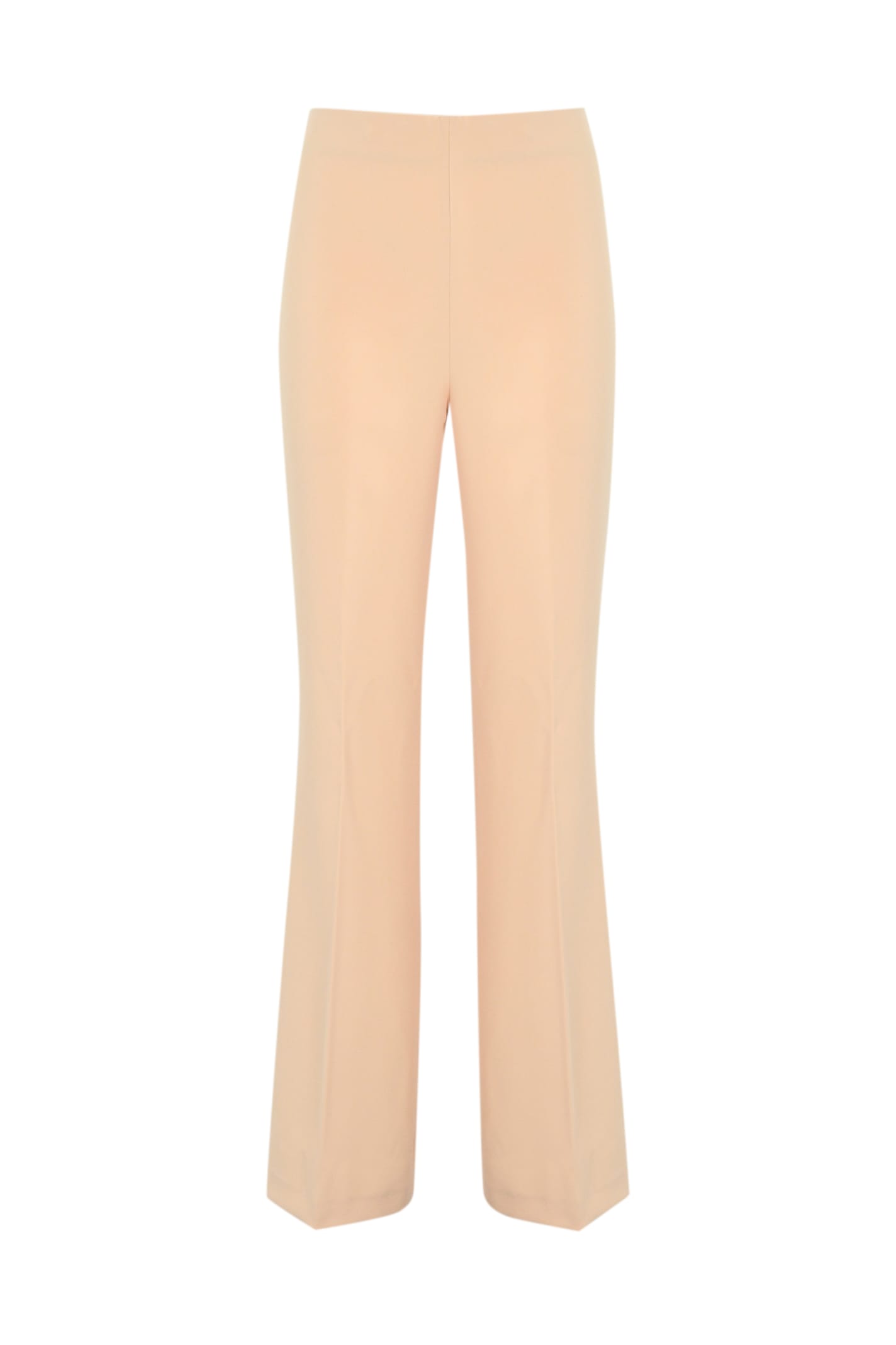 Twinset Straight Leg Trousers In Cupcake Pink