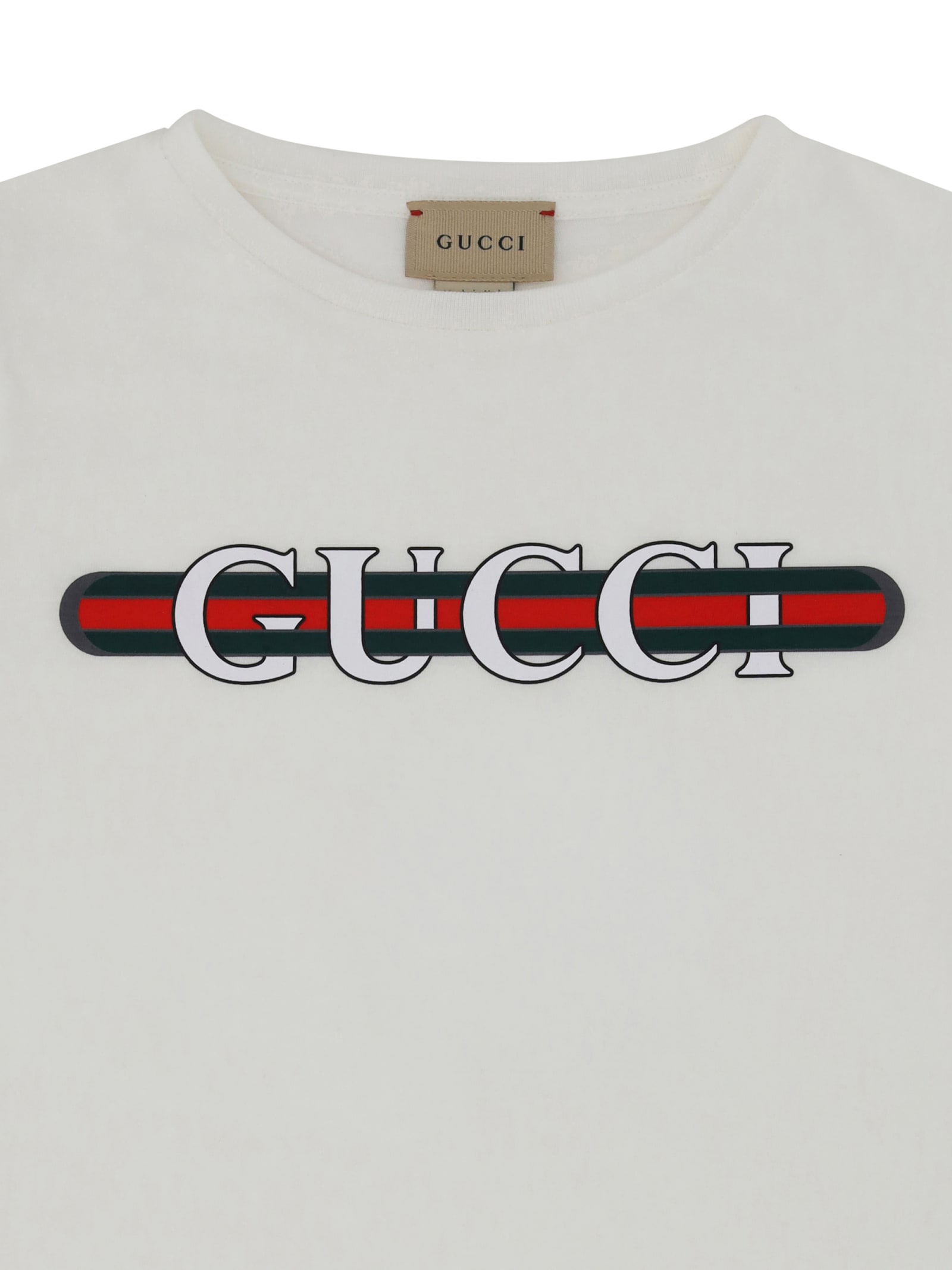 Shop Gucci Tshirt For Boy In White