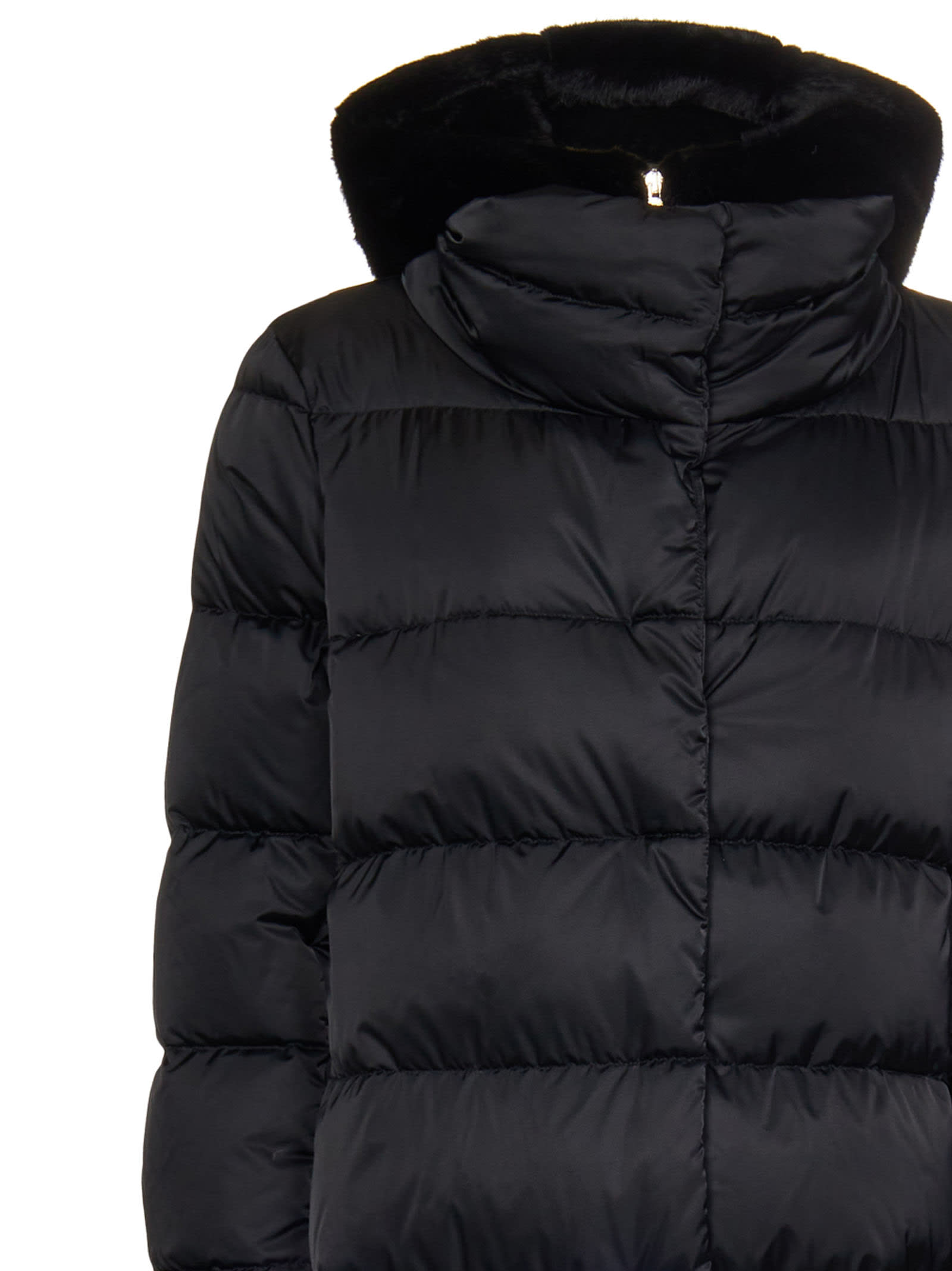 Shop Herno A-shape Down Jacket In Black